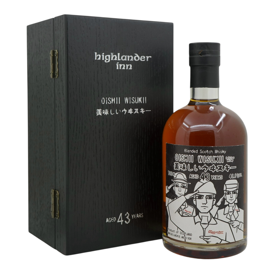 Oishii Wisukii 1980/2024 43 Year Old Blended Scotch Whisky Highlander Inn