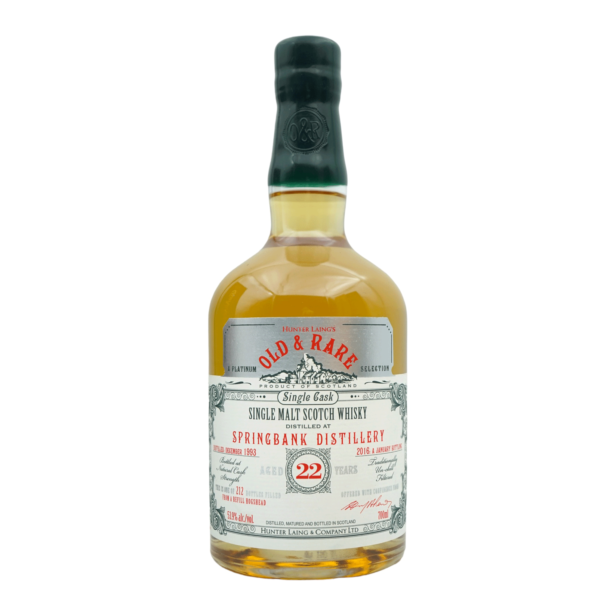 Springbank 1993/2016 22 年陳釀 - 稀有老酒 - 白金精選 53.9%