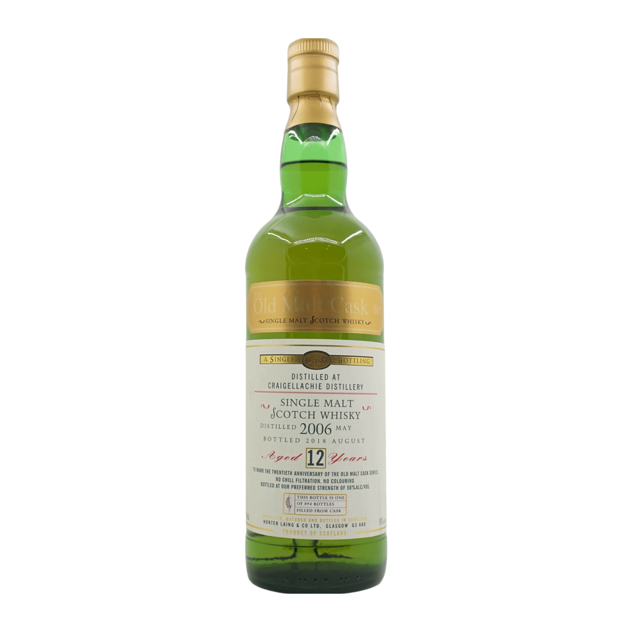 크레이겔라키 2006/2018 12년산 The Old Malt Cask 20주년 기념 #HL17092