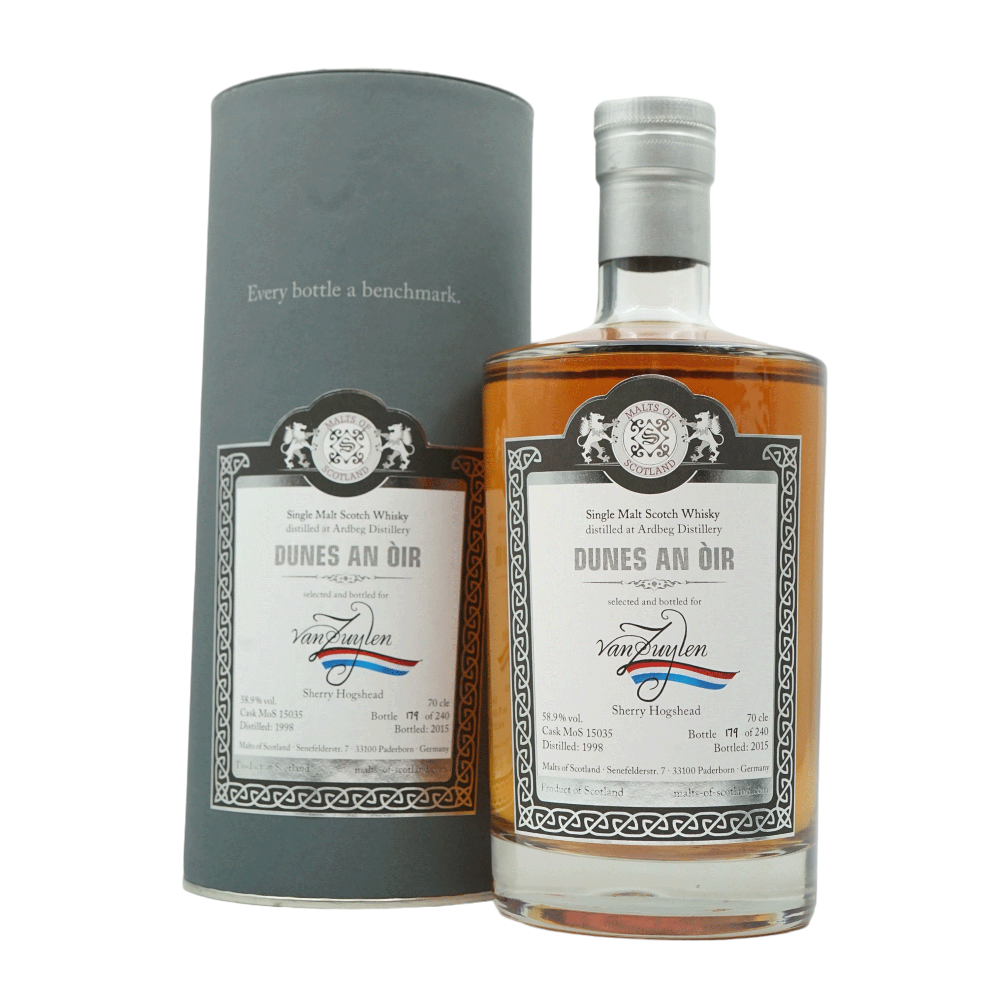 Ardbeg 1998/2015 Dunes An Òir, van Zuylen Malts of Scotland에서 병입 #MoS15035