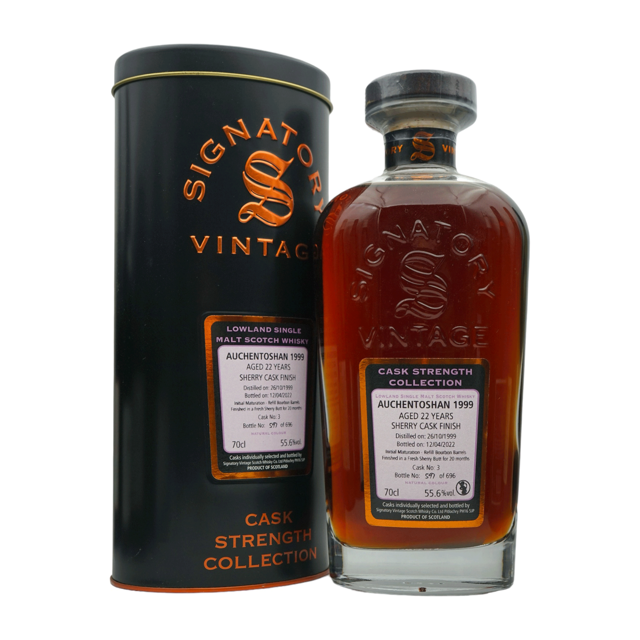 Auchentoshan 1999/2022 22 年陳年原桶強度 SV #3