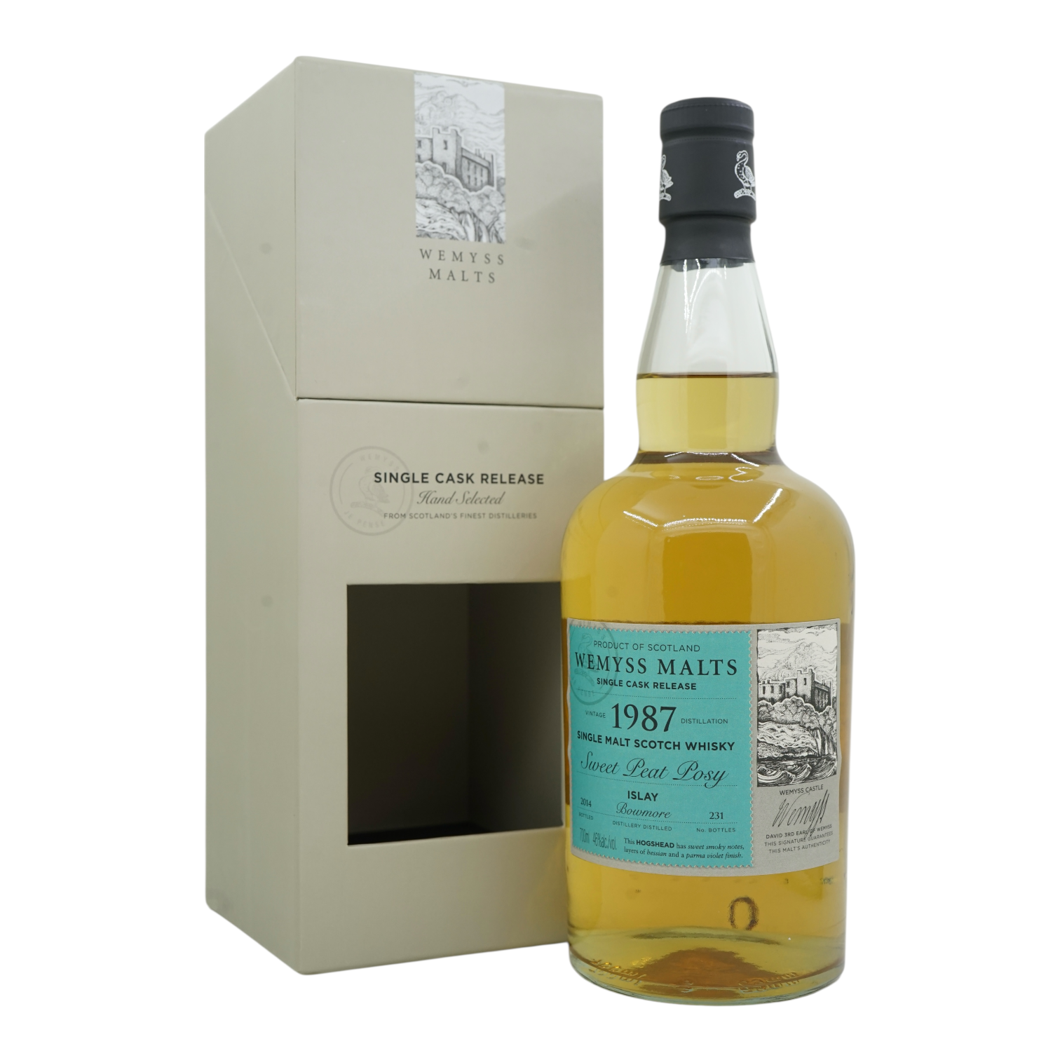 Bowmore 1987/2014 26 Year Old Wemyss Malt - Sweet Peat Posy