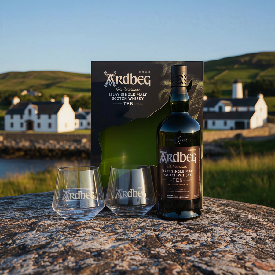 Ardbeg Ten Gift Set w/ two glass | Gommone
