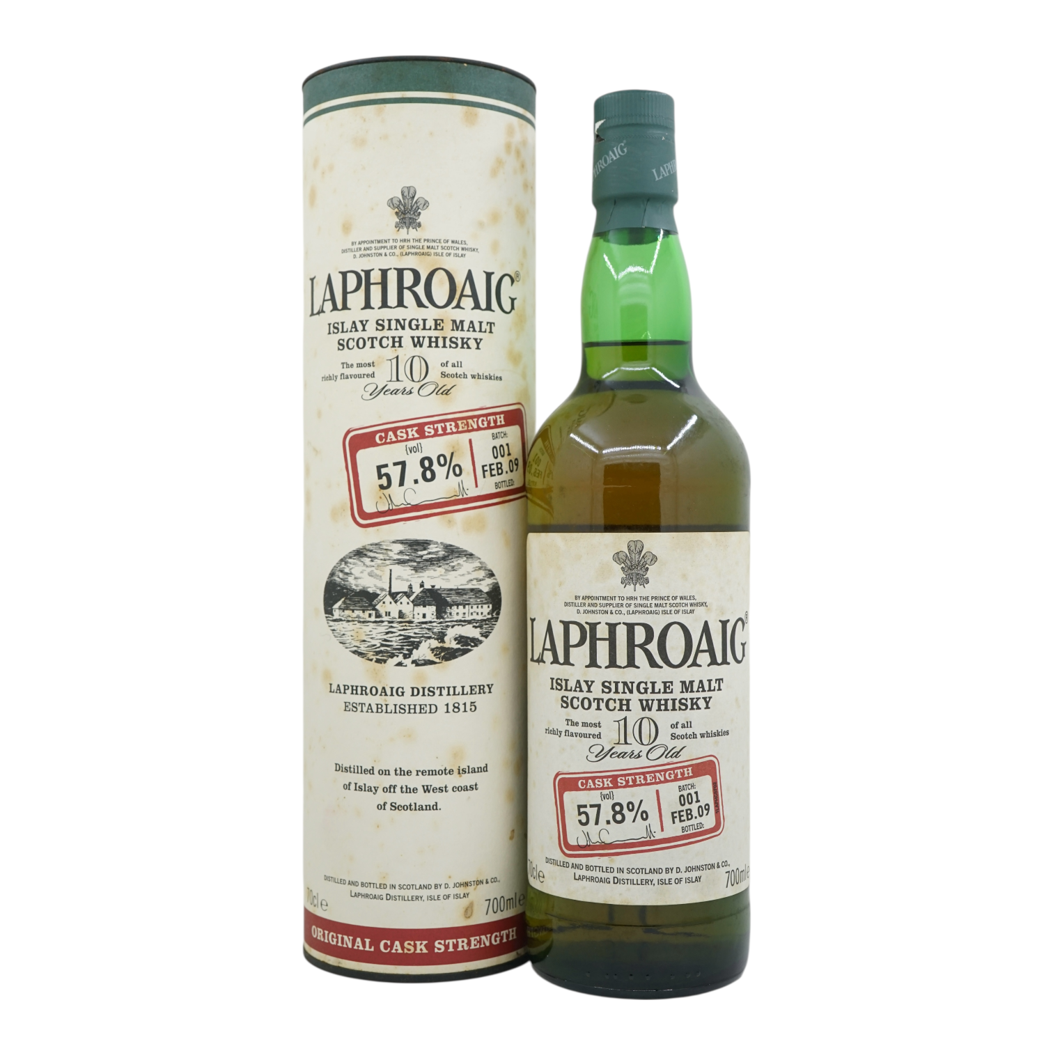 Laphroaig 10 Year Old Cask Strength Batch #001