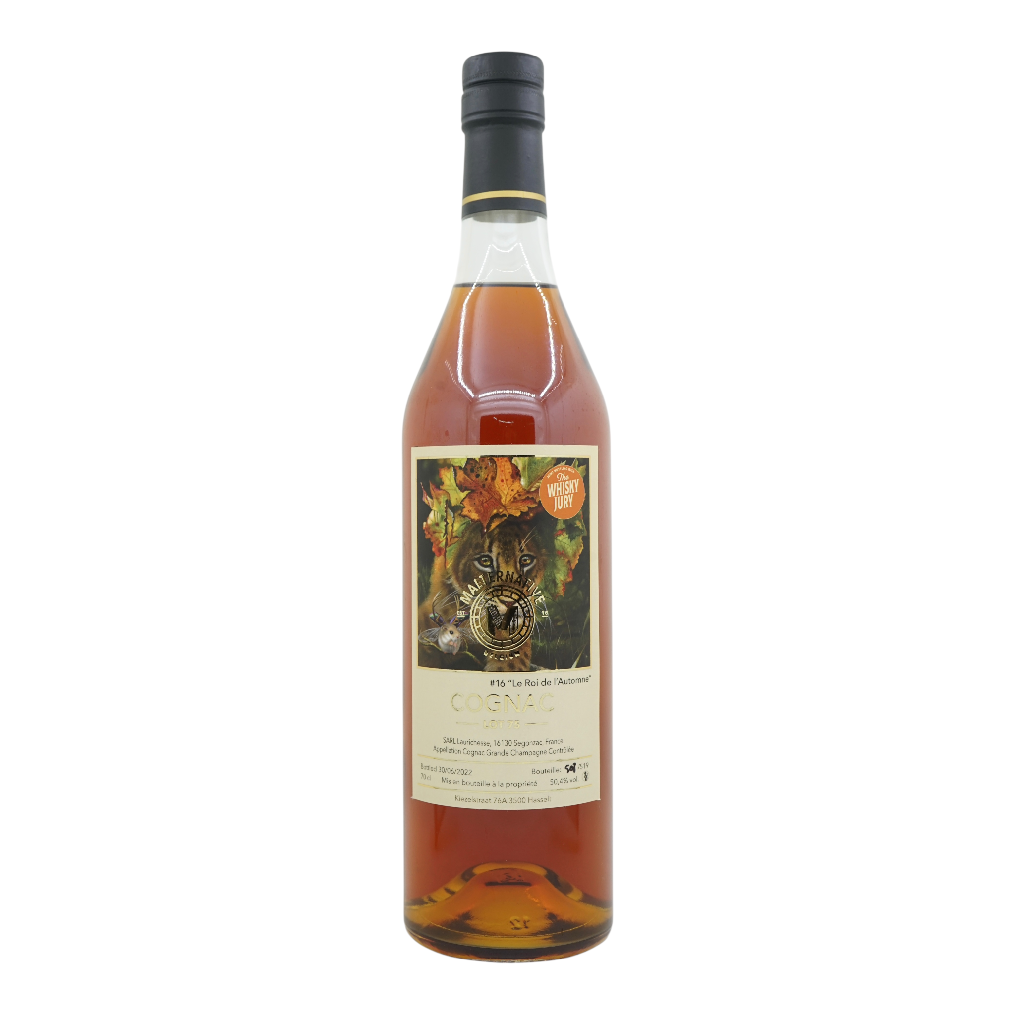 Malternative Belgium Cognac Lot. 75 #16 "Le Rio de I’Automne" Joint Bottling with The Whisky Jury 50.4%
