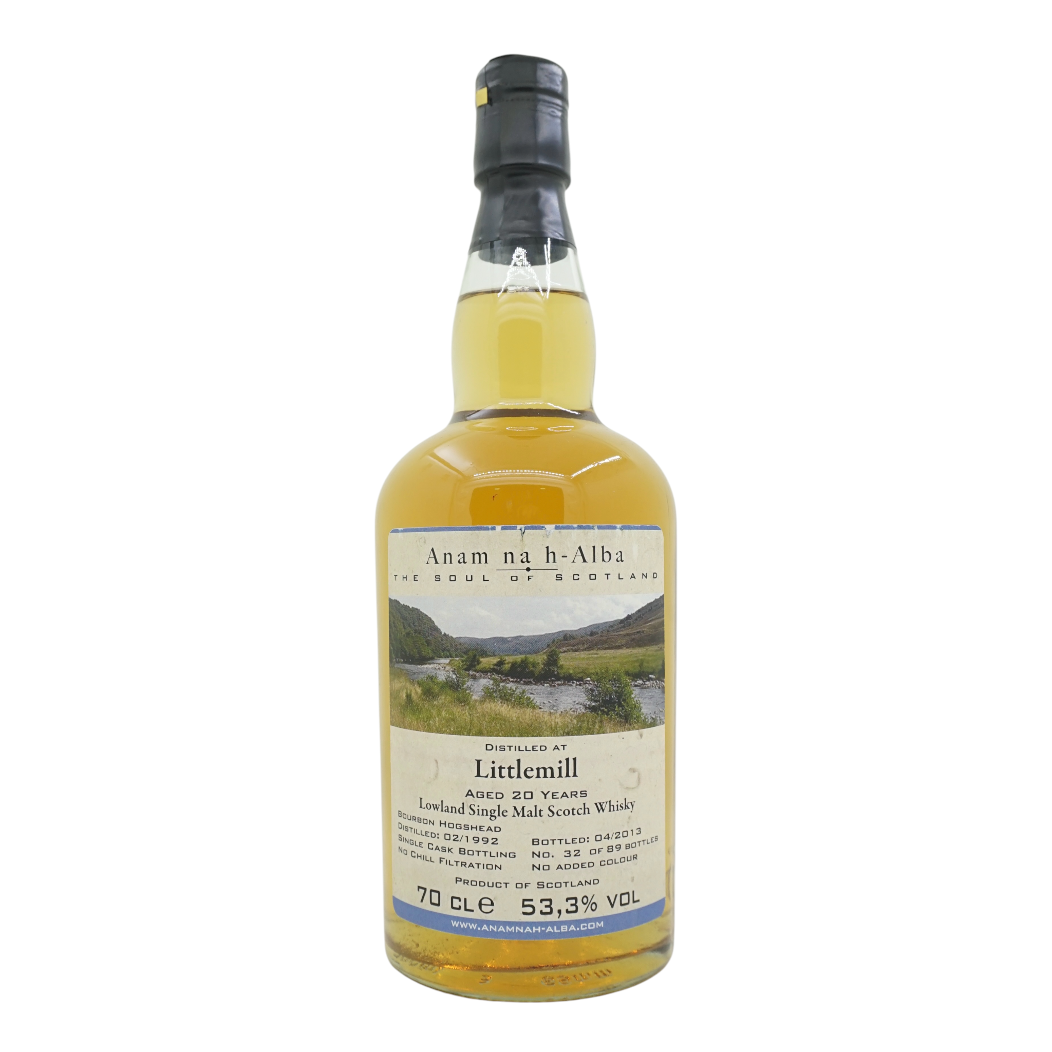 Littlemill 1992/2013 20 年 蘇格蘭靈魂 Anam na h-Alba 53.3%