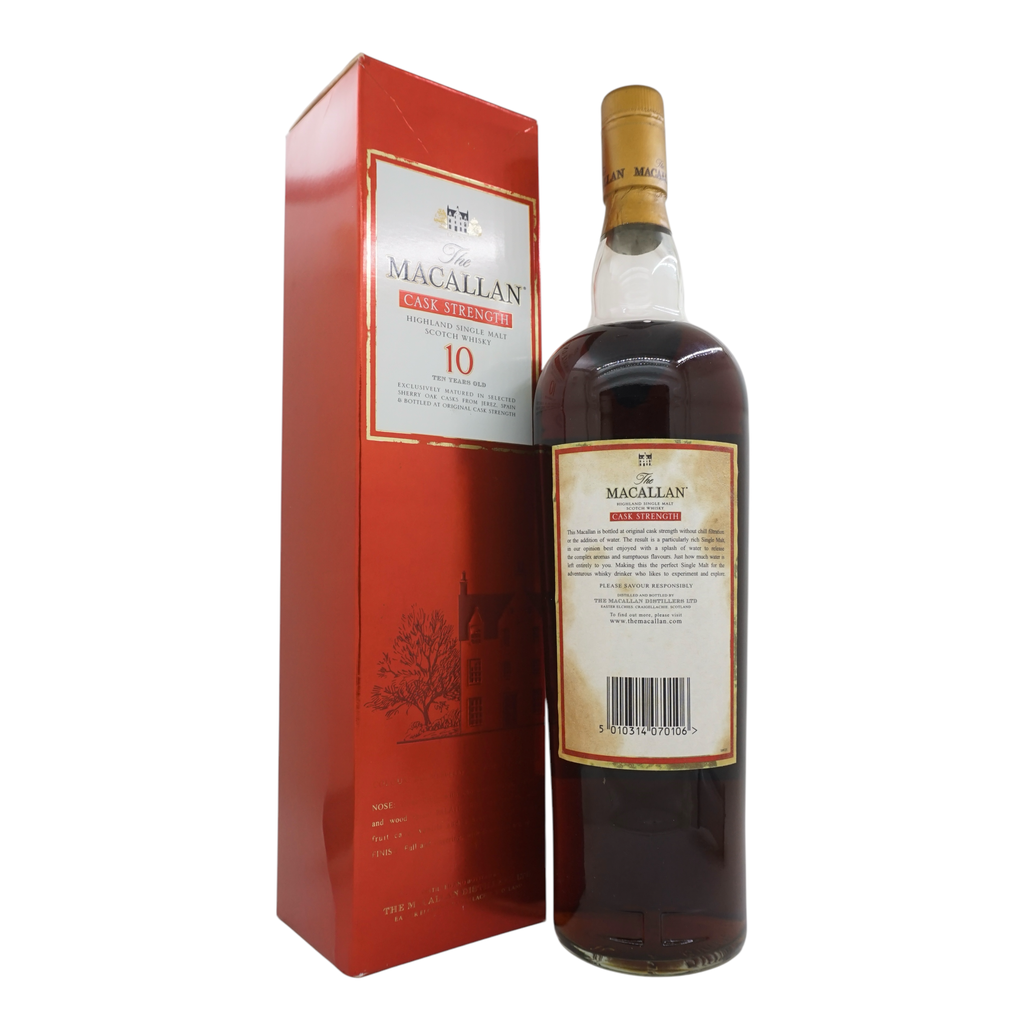 Macallan Cask Strength 10 Year Old Jerez Sherry Oak 58.6%