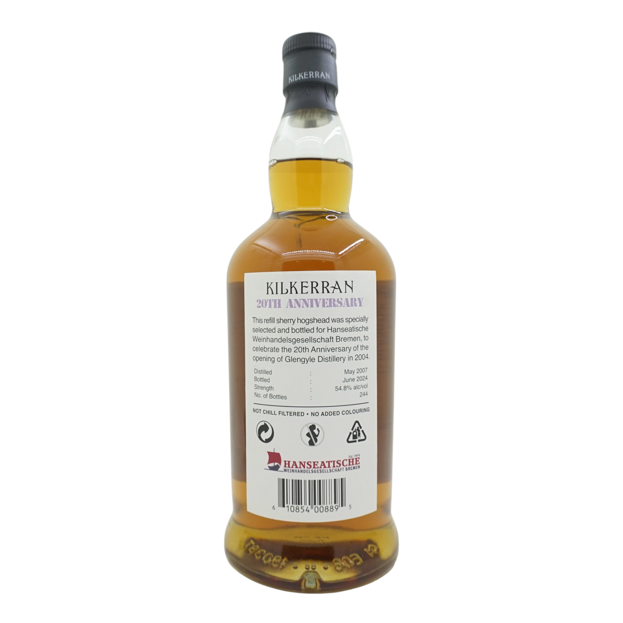 Kilkerran 2007/2024 17 Year Old Single Cask 20th Anniversary 54.8%