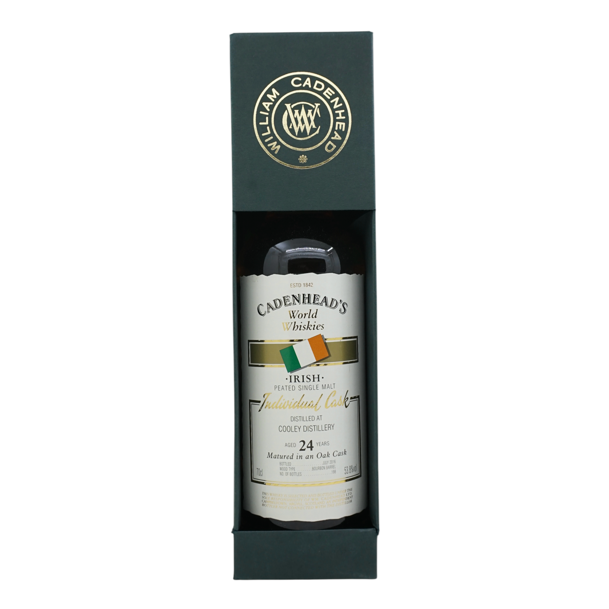 Cooley 24 Year Old 2016 World Whiskies Individual Cask Cadenhead's 53.8%
