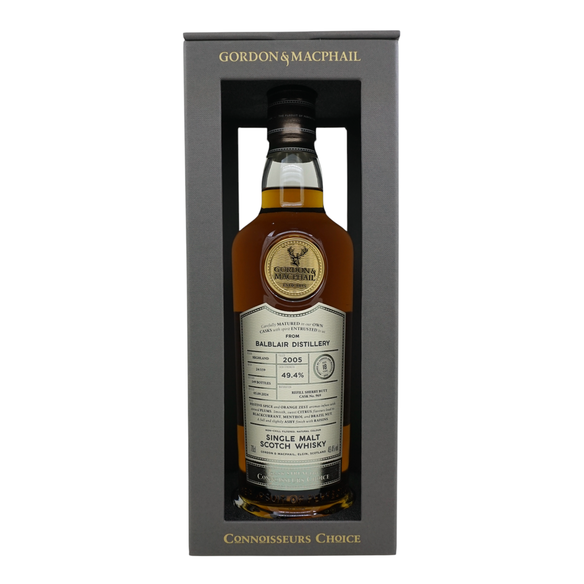 Balblair 2005/2024 18 年陳年原桶強度 Gordon&MacPhail #969