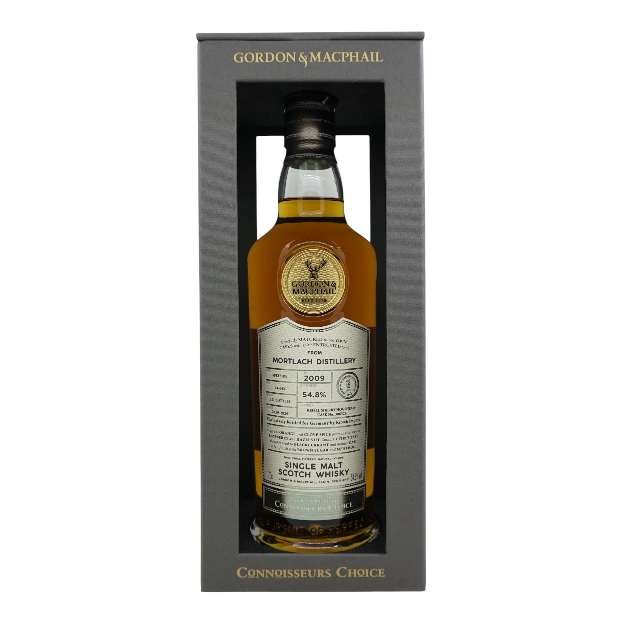 Mortlach 2009/2024 15 年陳釀原桶強度 Gordon&MacPhail #306326