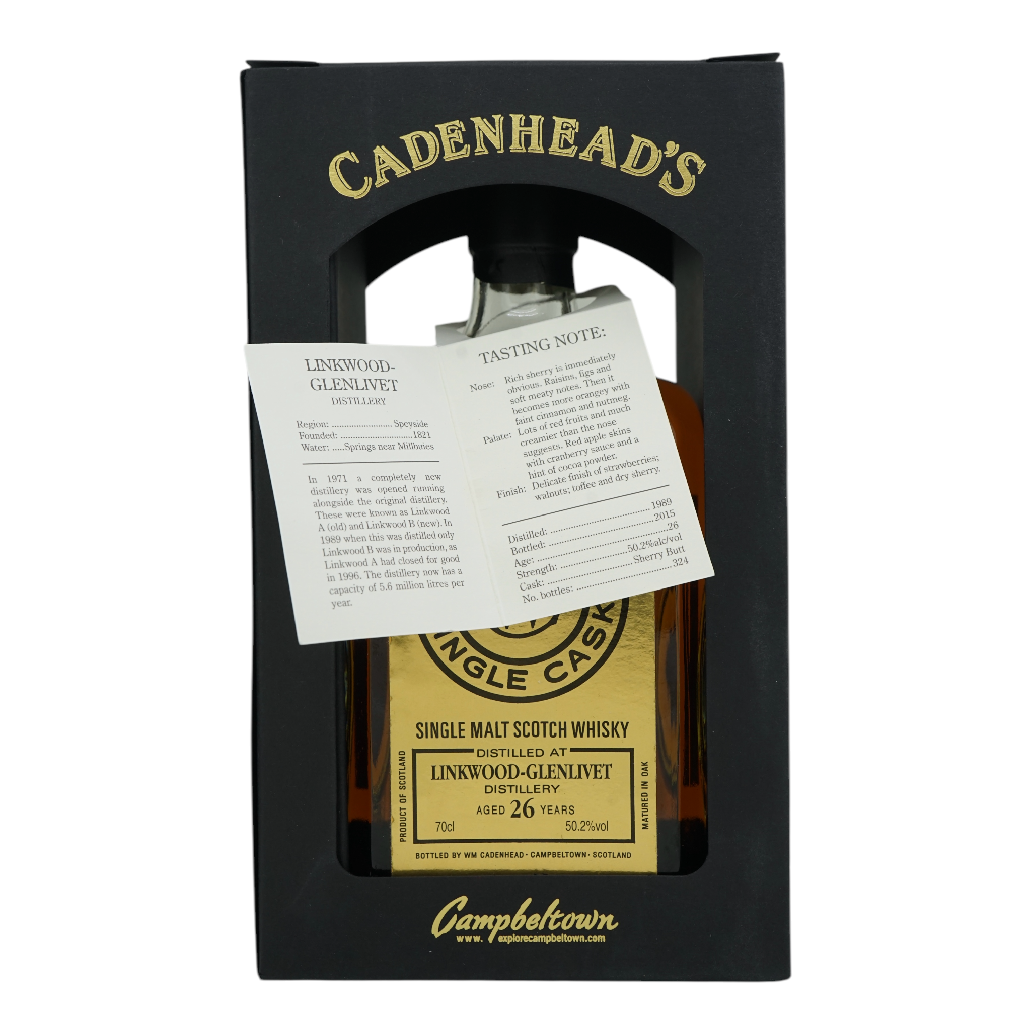 Linkwood 1989/2015 26 年單桶威士忌 Cadenhead's
