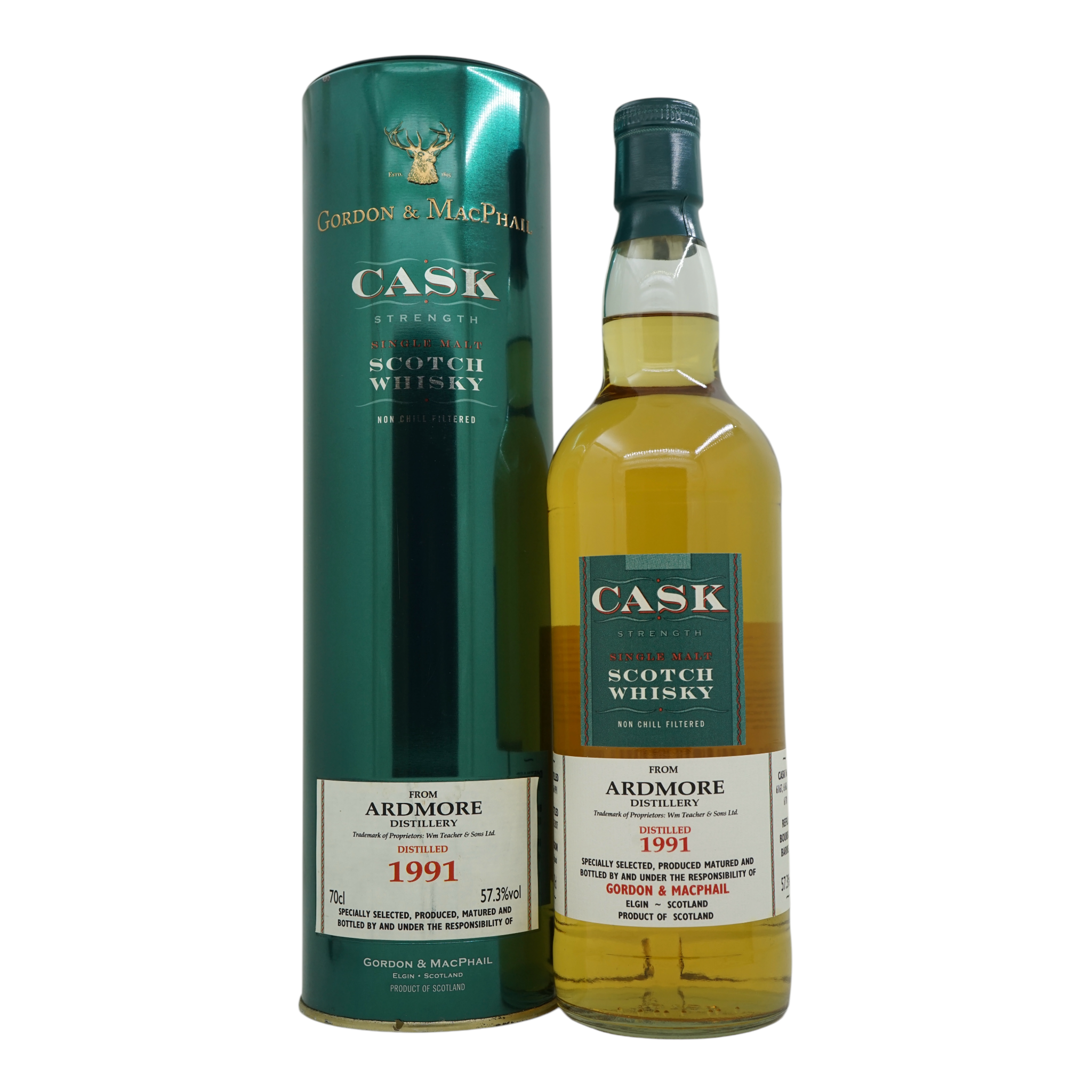 阿德莫爾 1991/2007 桶裝強度 Gordon&MacPhail #6167-6170