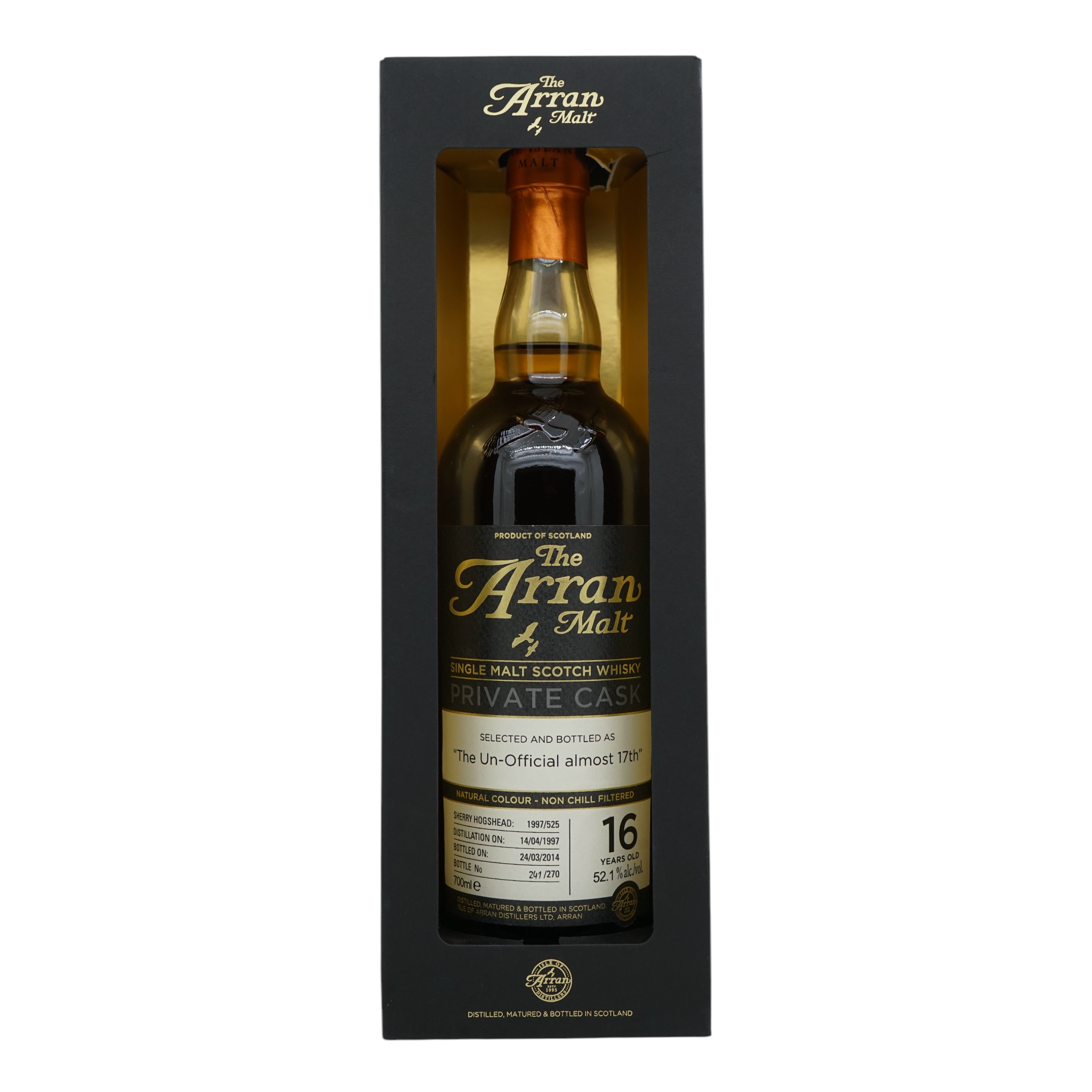 Arran 1997/2014 16 Year Old Private Cask The Un-Official almost 17th #1997/525