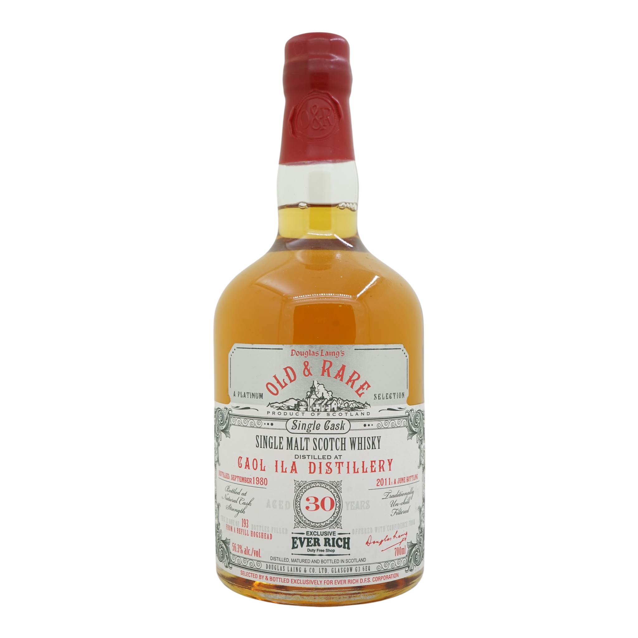 Caol Ila 1980/2011 30 Year Old Old&Rare The Platinum Selection 56.3%
