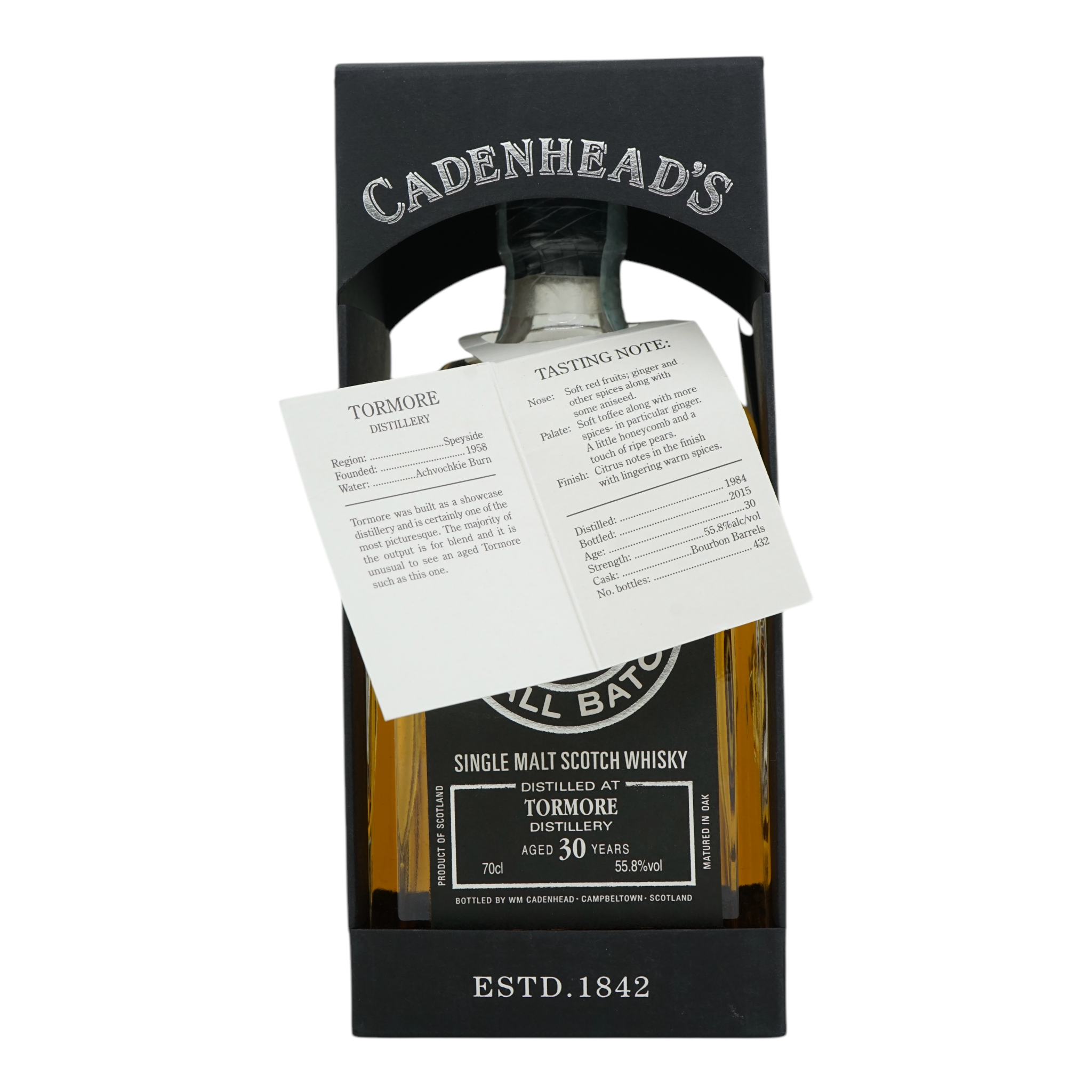 Tormore 1984/2015 30 Year Old Small Batch Cadenhead's 55.8%