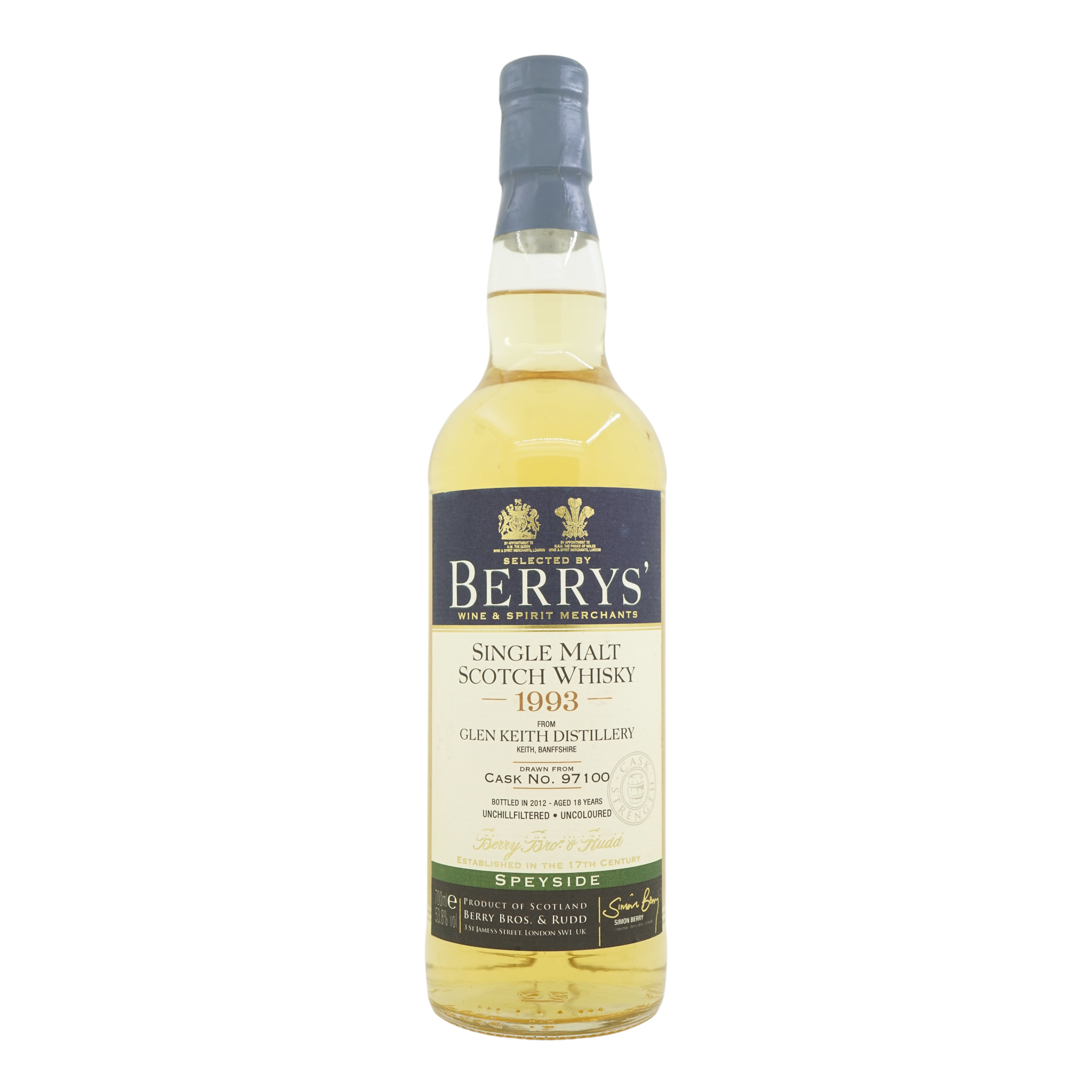 Glen Keith 1993/2012 18 Year Old Berrys' Berry Bros&Rudd #97100