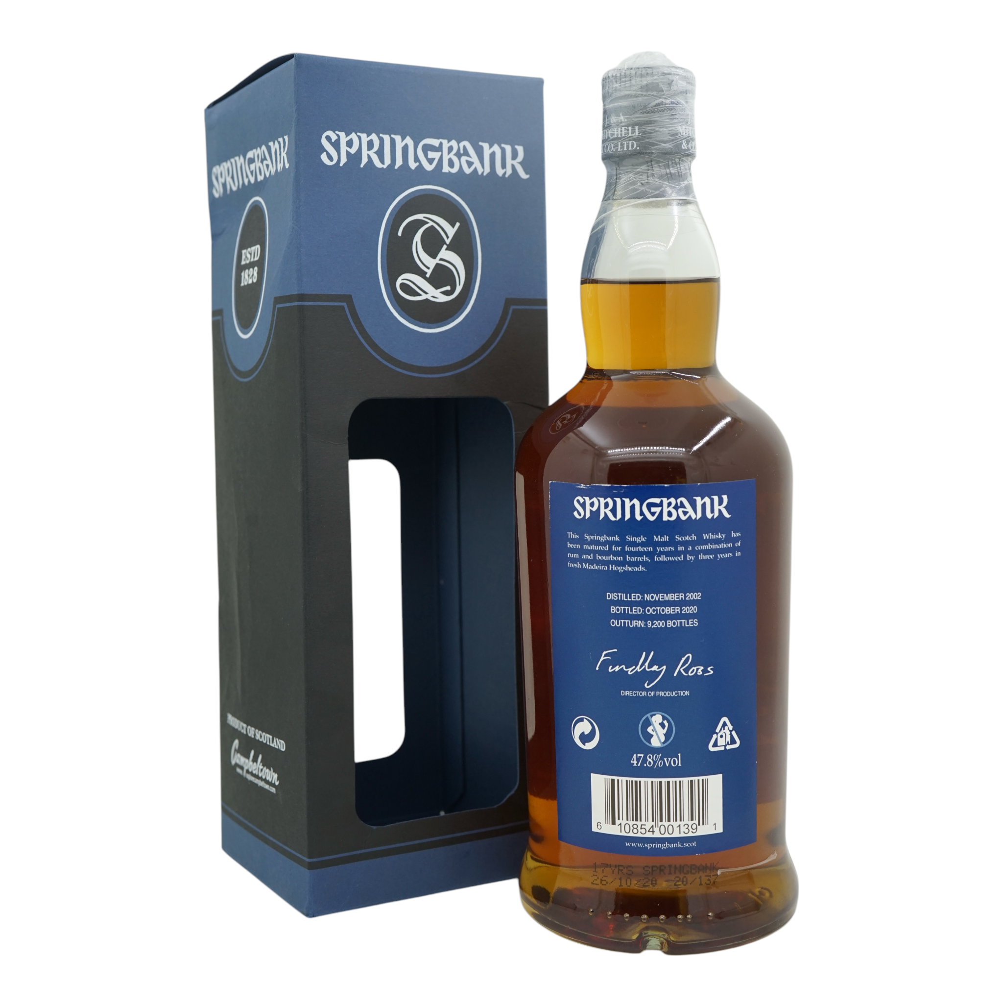 Springbank 17 Year Old Madeira Wood