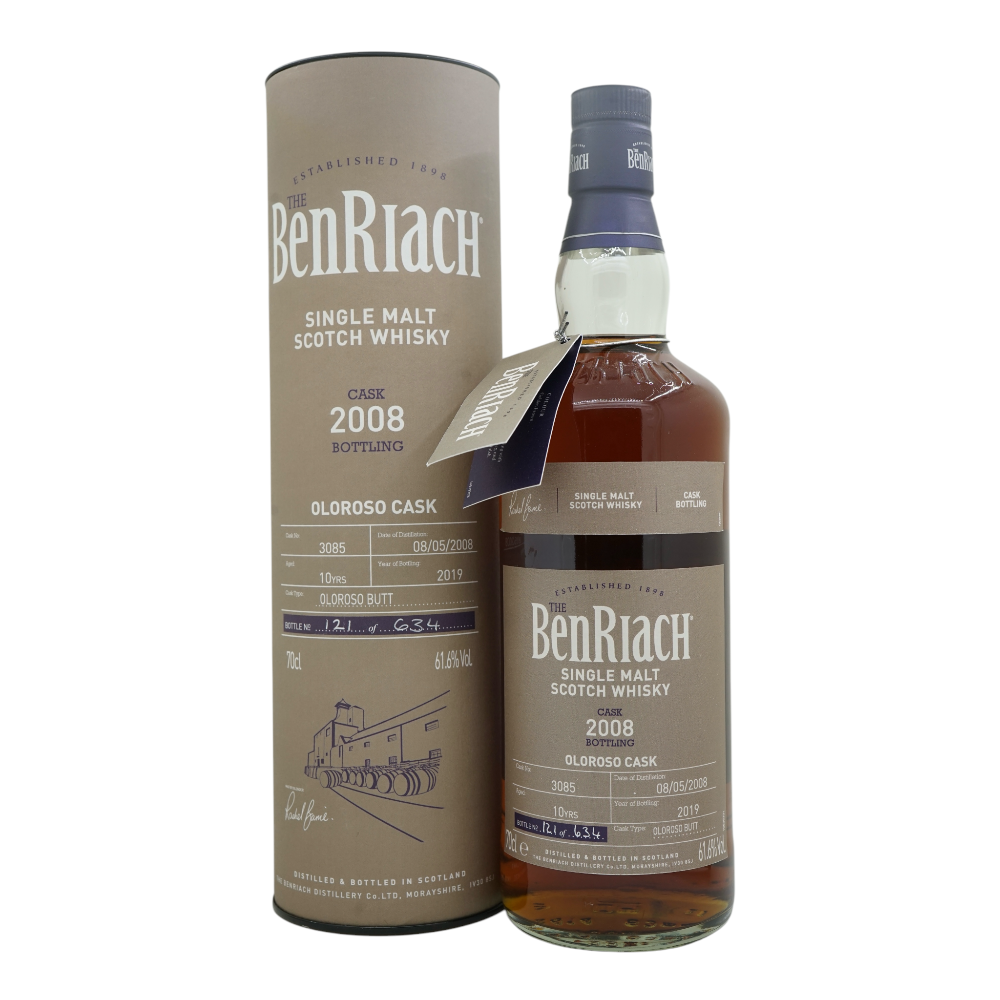 BenRiach 2008/2019 10 Year Old Single Cask Bottling - Batch 16 #3085