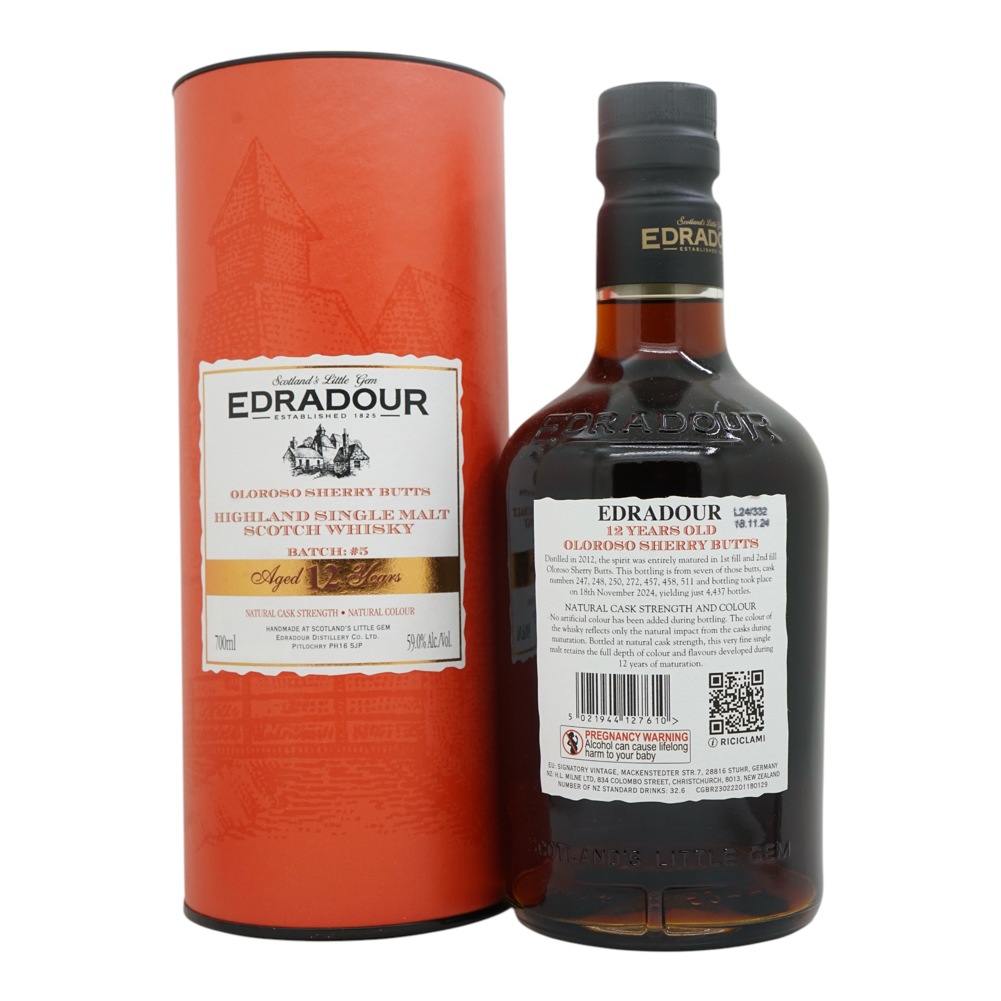 Edradour 2012/2024 Oloroso Sherry Butts Batch: #5