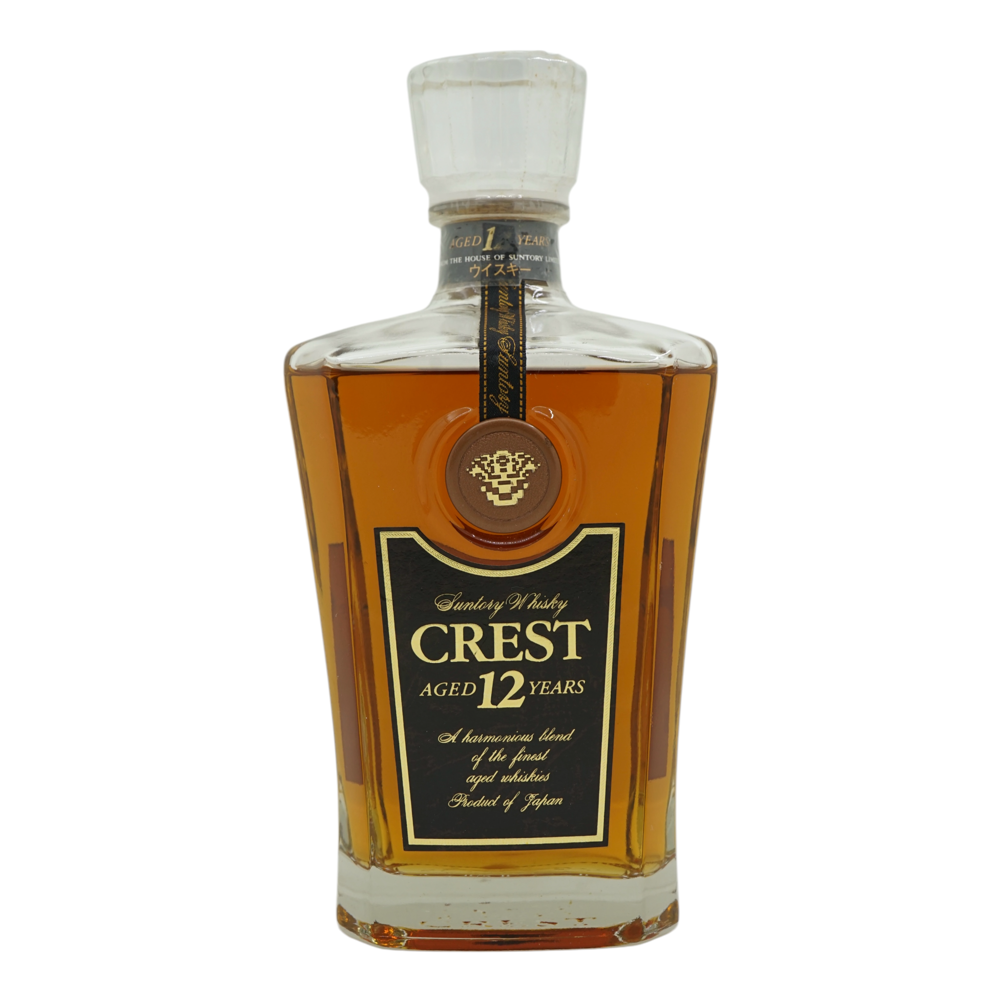 Suntory Crest 12 Year Old Crystal Decanter