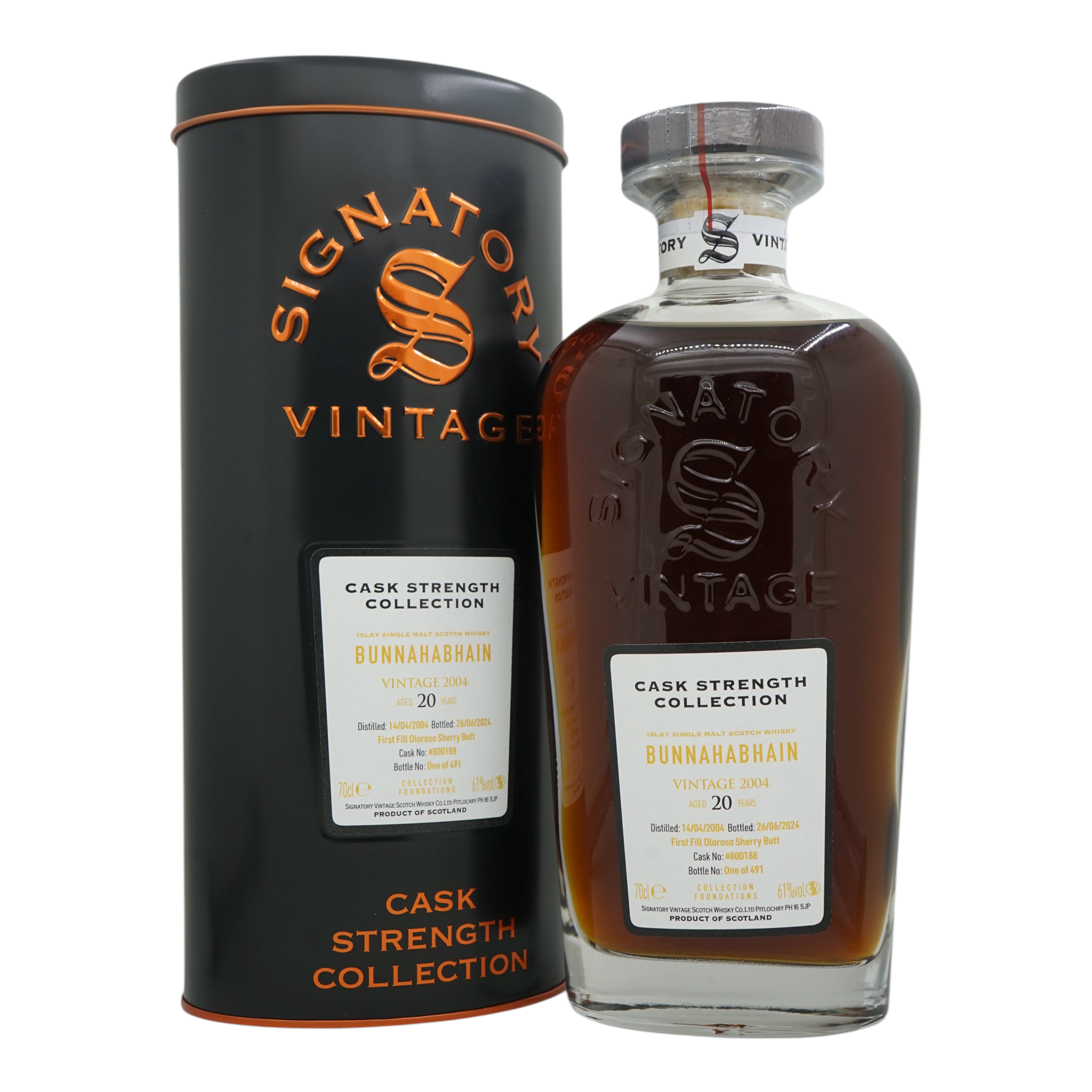 Bunnahabhain 2004/2024 20 Year Old Cask Strength Collection - LMDW Signatory Vintage #800188