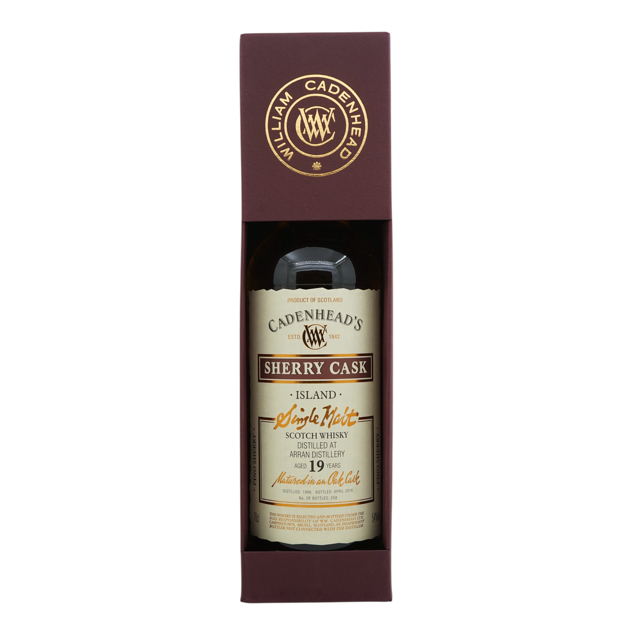 Arran 1996/2016 19 Year Old Wood Range - Sherry Cask Cadenhead's