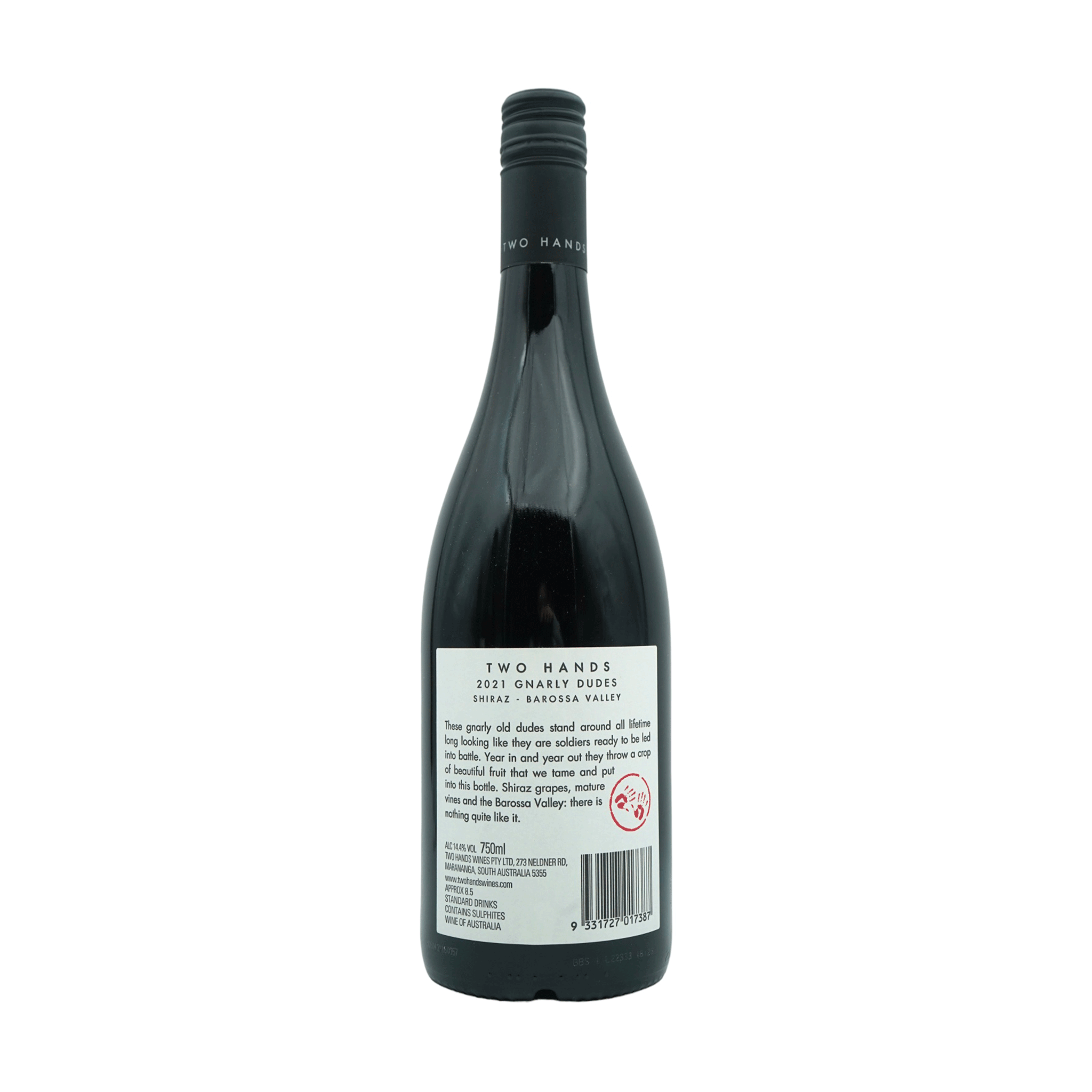 Two Hands Shiraz Gnarly Dudes Barossa 2021(葡萄酒愛好者:92)
