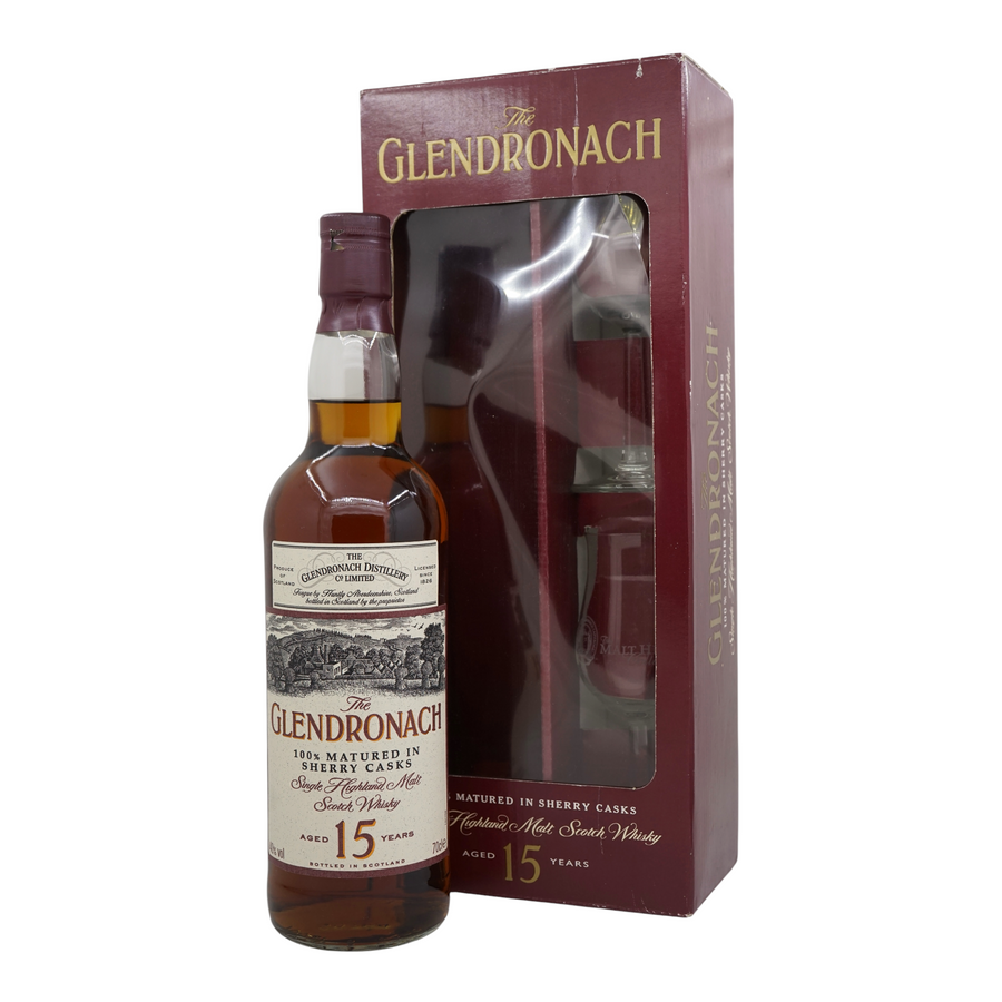 Glendronach 15 Year Old 100% Matured in Sherry Casks Gift Set