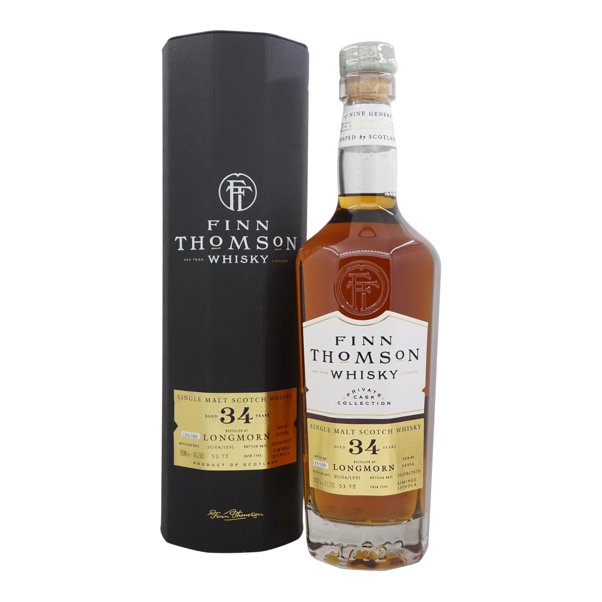 Longmorn 1991/2025 34 Year Old Private Cask Collection Finn Thomson #54956