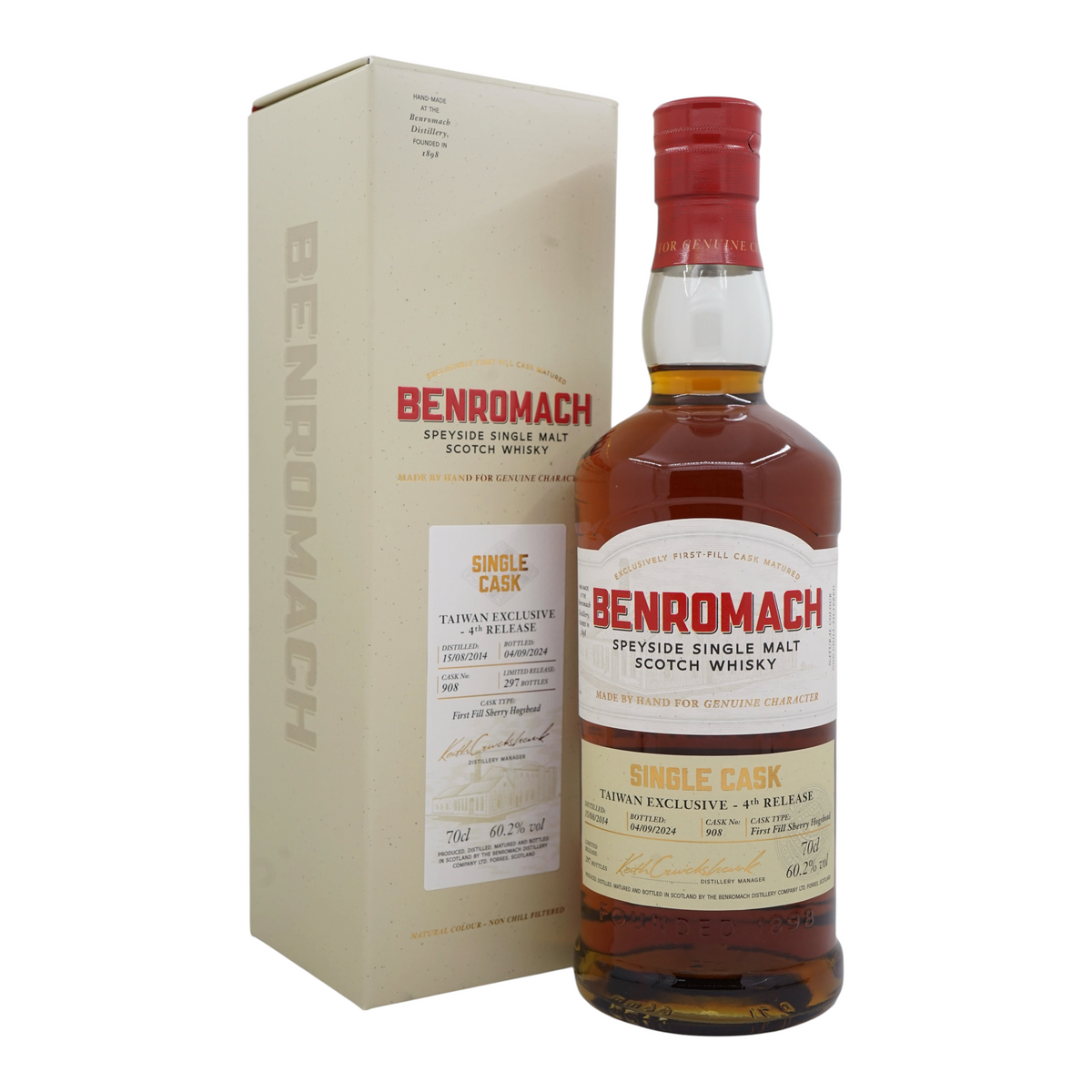 Benromach 2014/2024 Single Cask Taiwan Exclusive - 4th Release #908