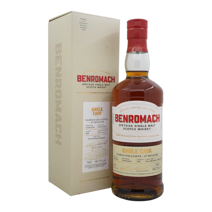 Benromach 2014/2024 Single Cask Taiwan Exclusive - 4th Release #908
