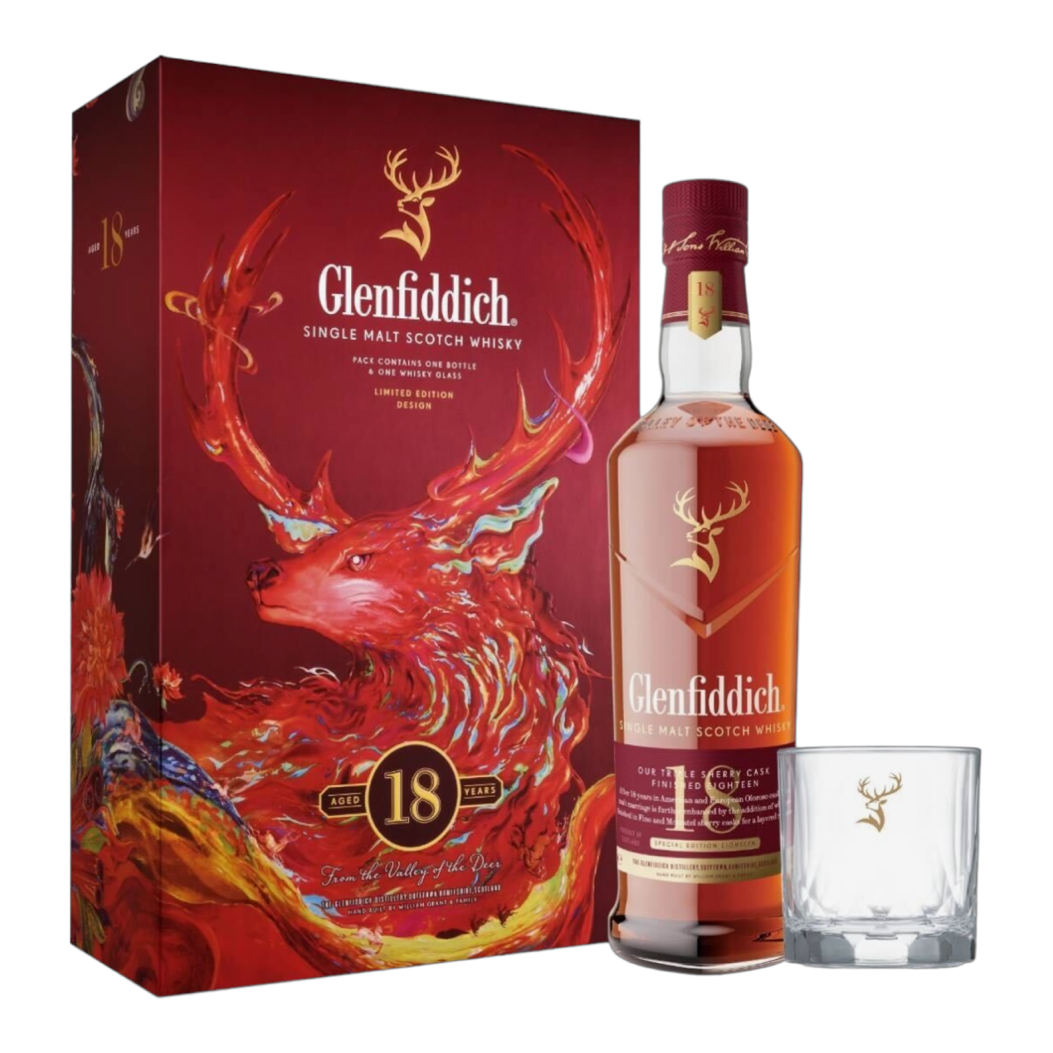 Glenfiddich 18 Year Old Sherry Gift Set