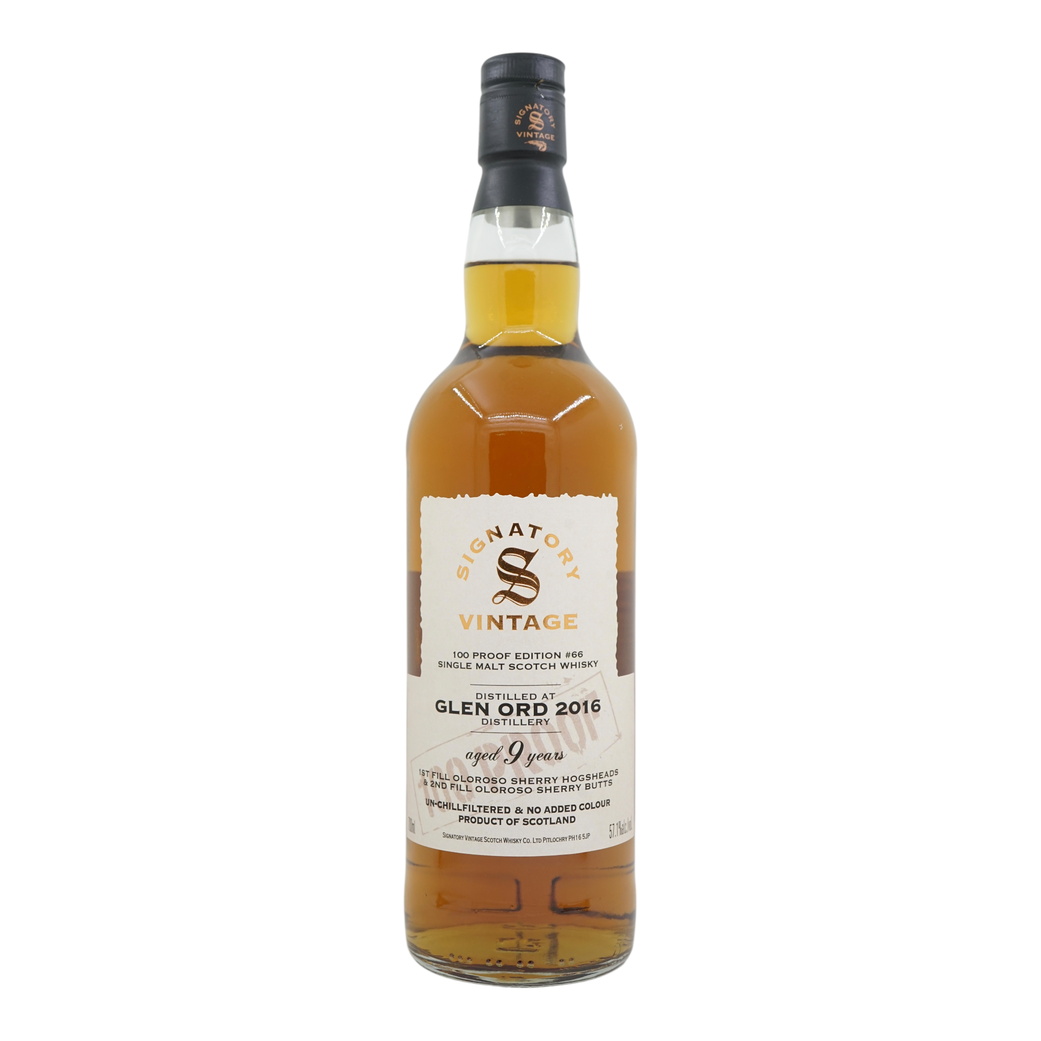 Glen Ord 2016/2025 9 Year Old 100 Proof Edition #66 Signatory Vintage