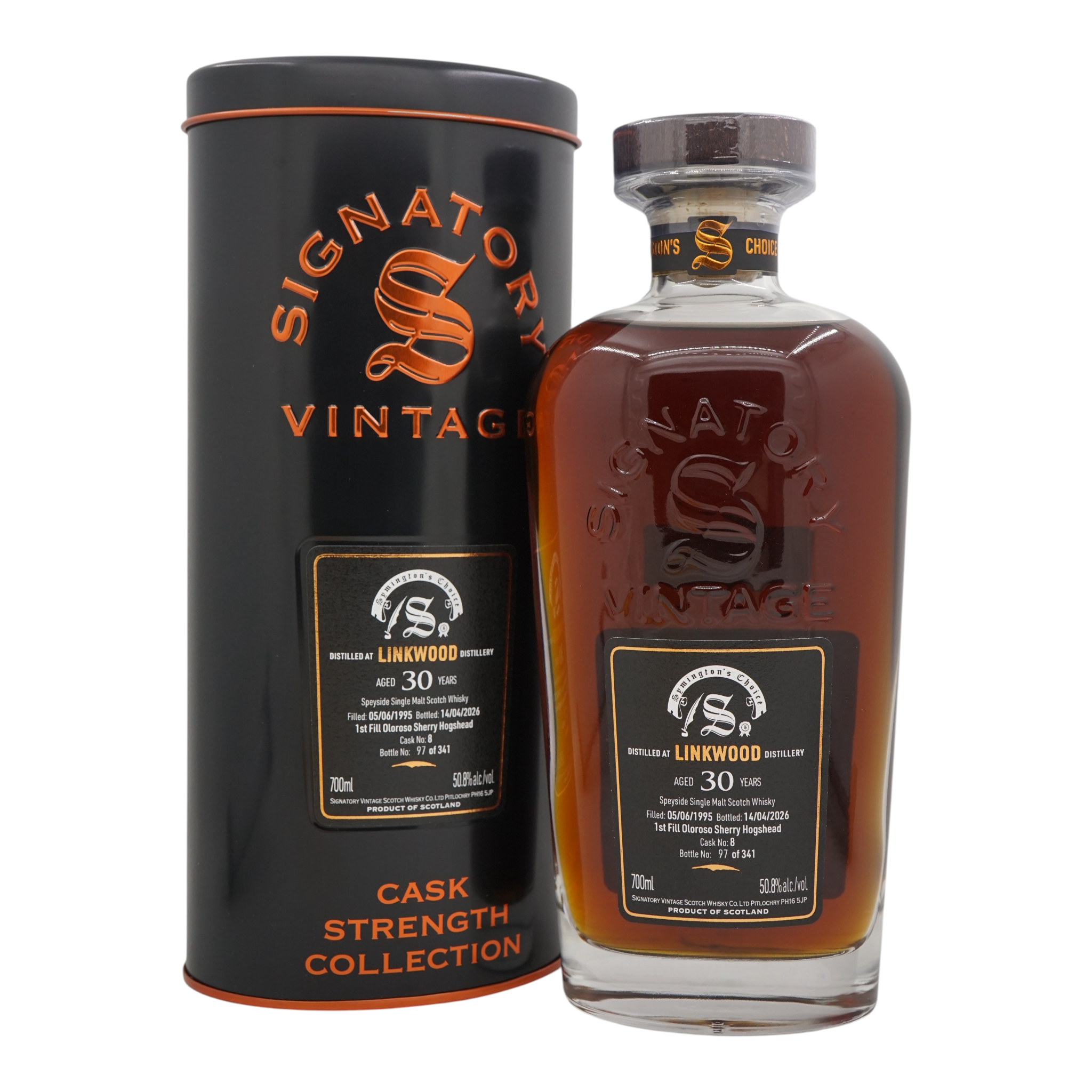 Linkwood 1995/2026 30 Year Old Cask Strength Collection Symington’s Choice Signatory Vintage #8
