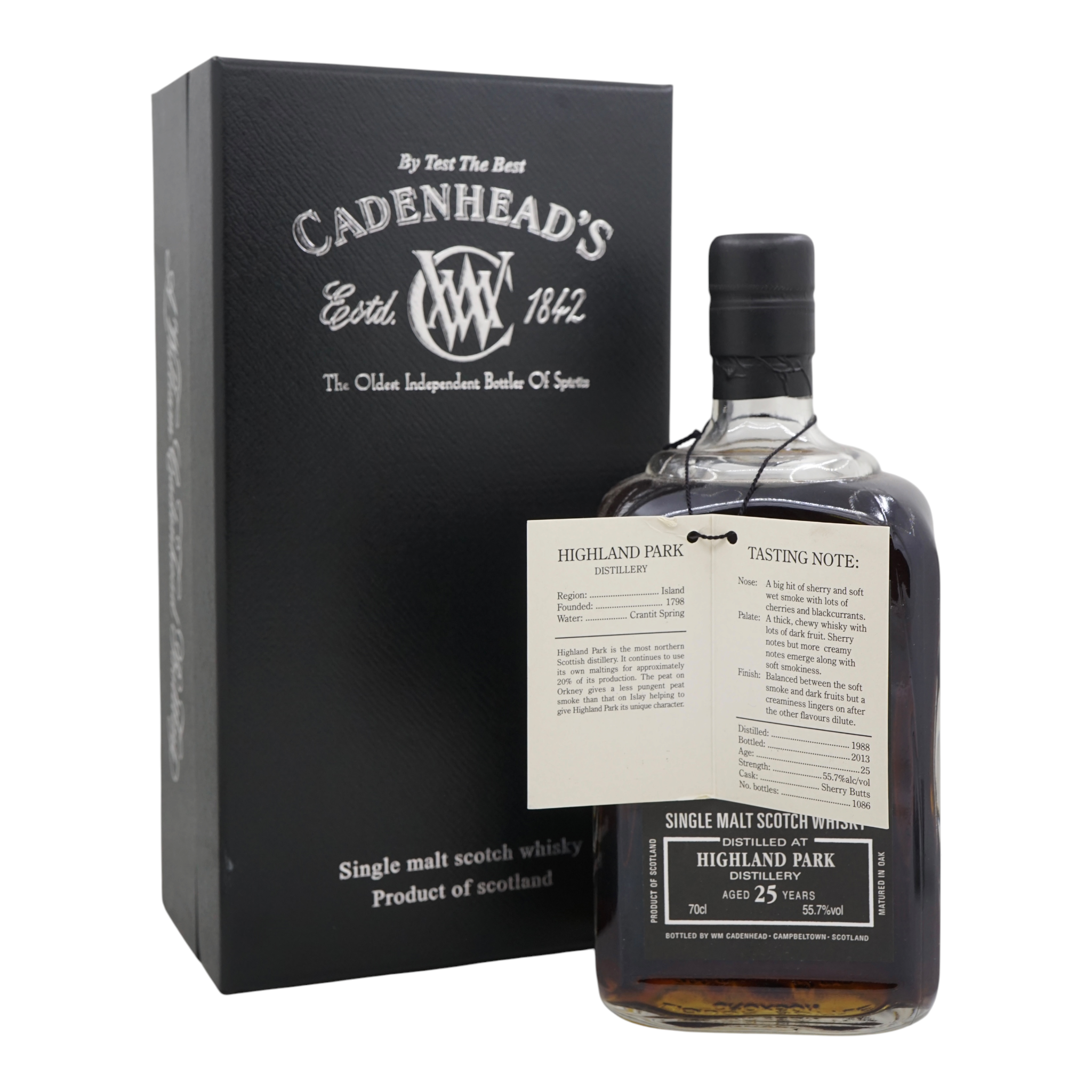 Highland Park 1988/2013 25 Year Old Small Batch Cadenhead's 55.7%