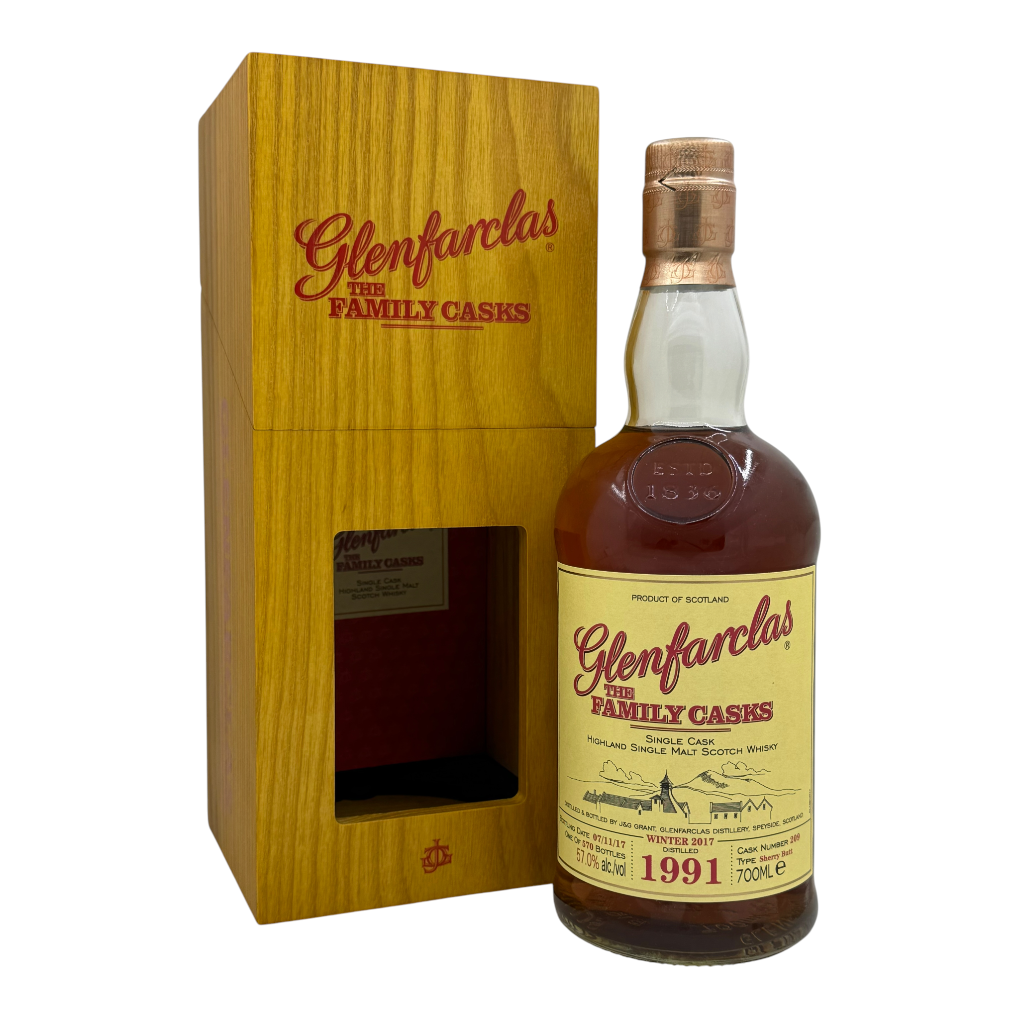 Glenfarclas 1991/2017 The Family Casks (Release W17) #209 (WF92)