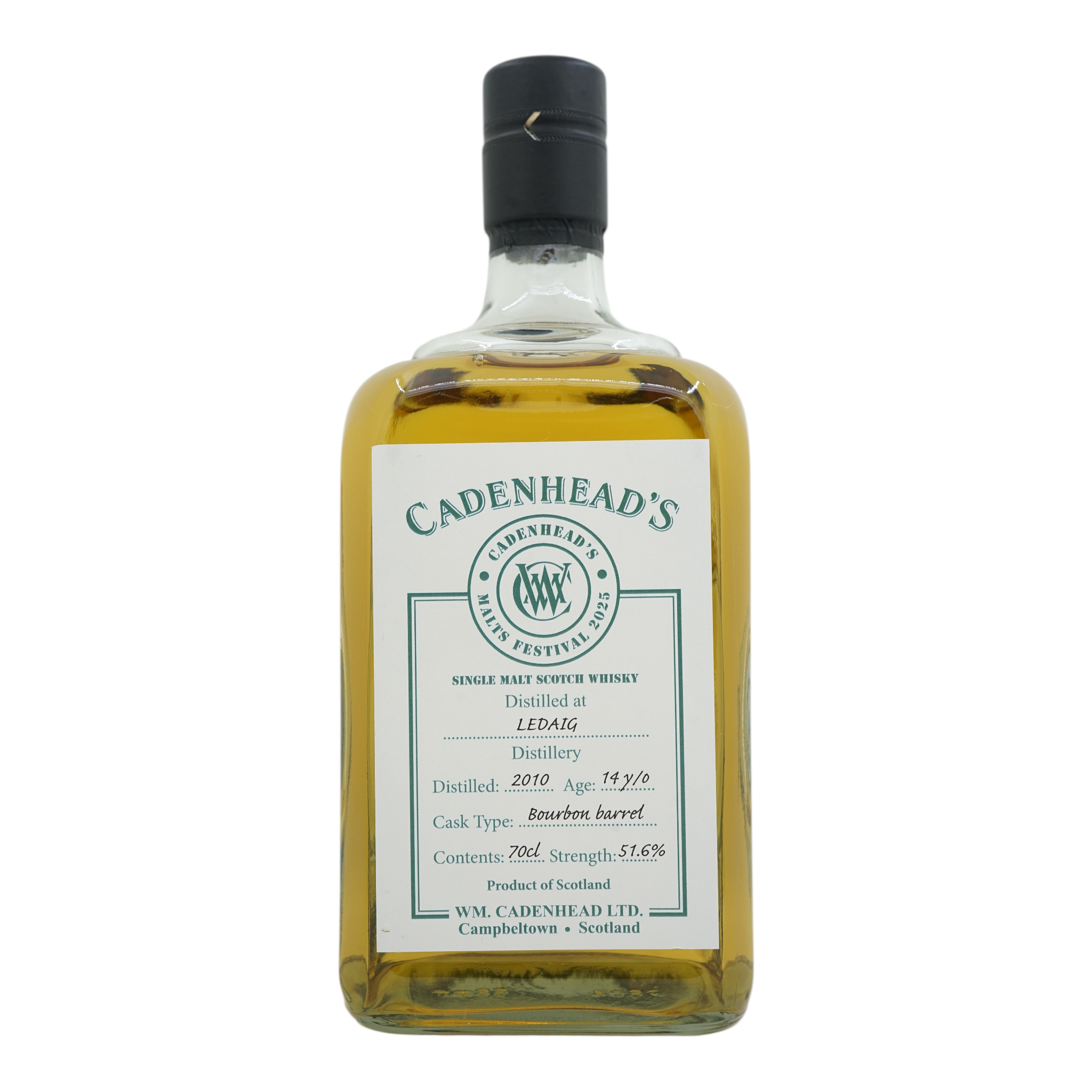 Ledaig 2010 14 Year Old Campbeltown Malts Festival 2025 Cadenhead's 51.6%