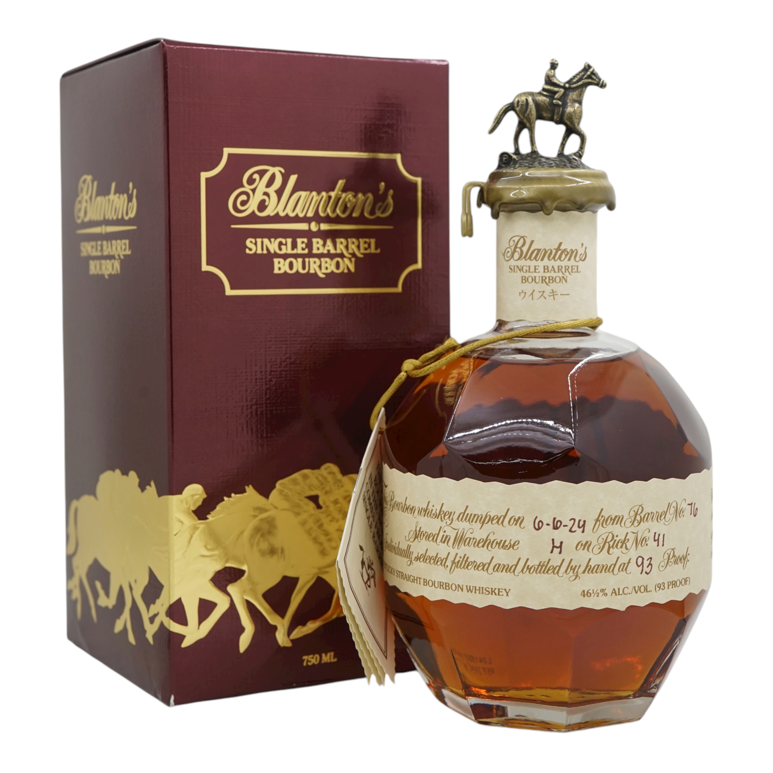 Blanton's Red Takara Japanese Edition Single Barrel Bourbon Whiskey #76