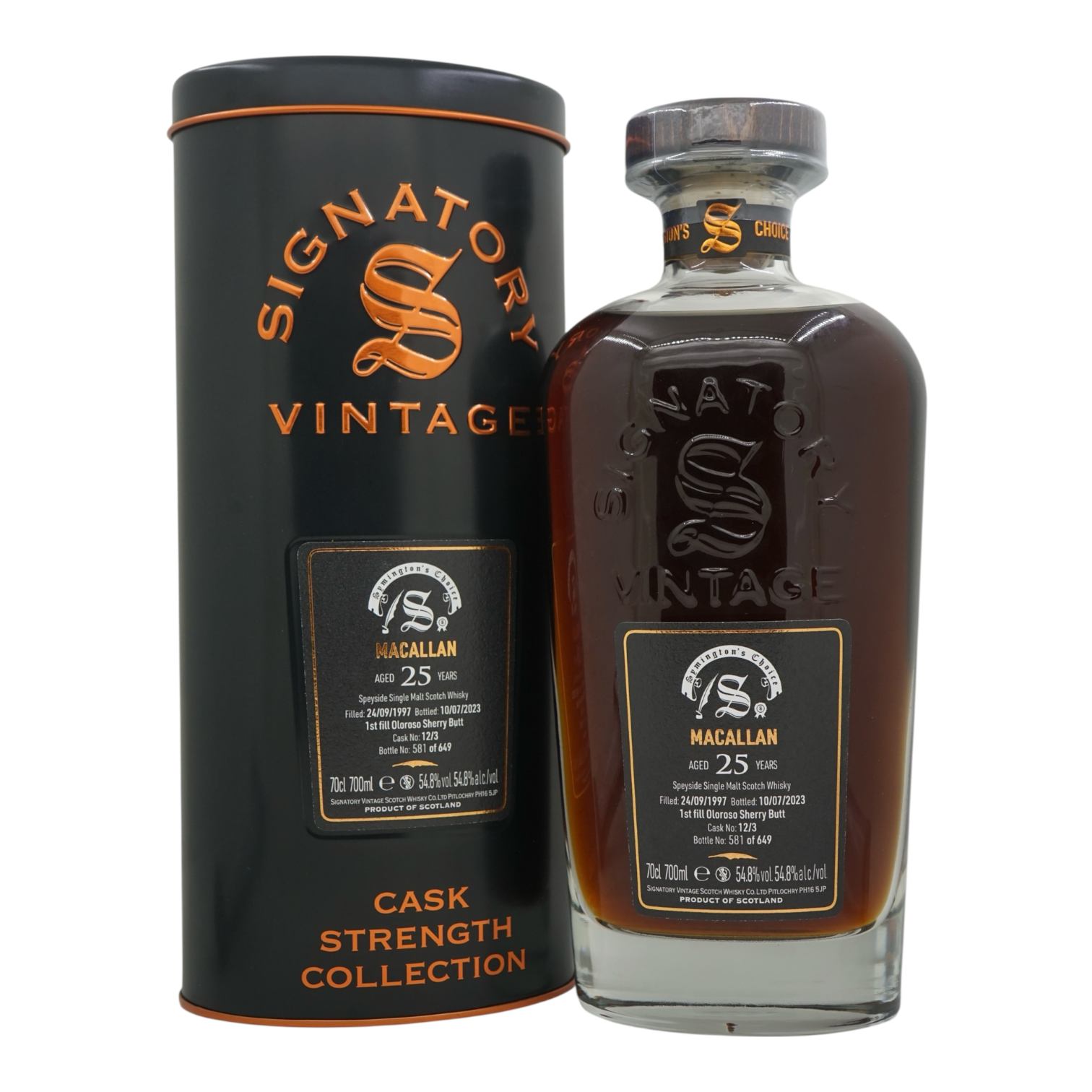 Macallan 1997/2023 25 Year Old Symington’s Choice Signatory Vintage #12/3