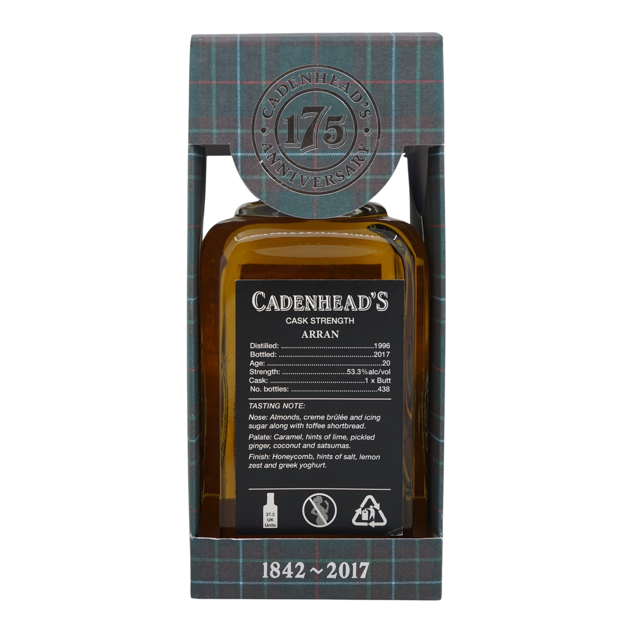 Arran 1996/2017 20 Year Old Single Cask Cadenhead's 53.3%