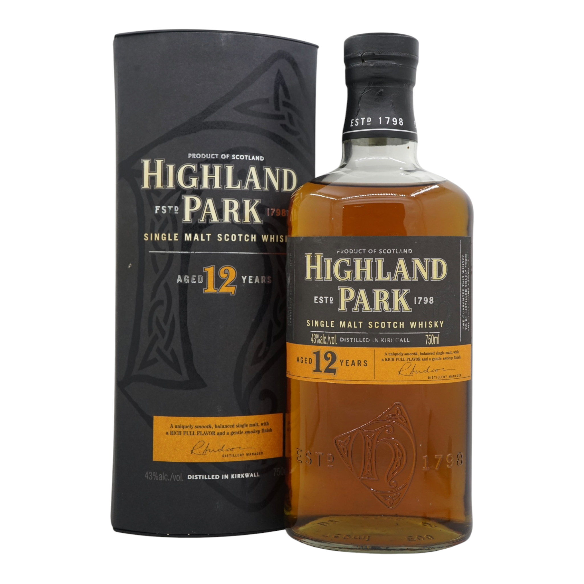 Highland Park 12 Year Old Old label 750ml