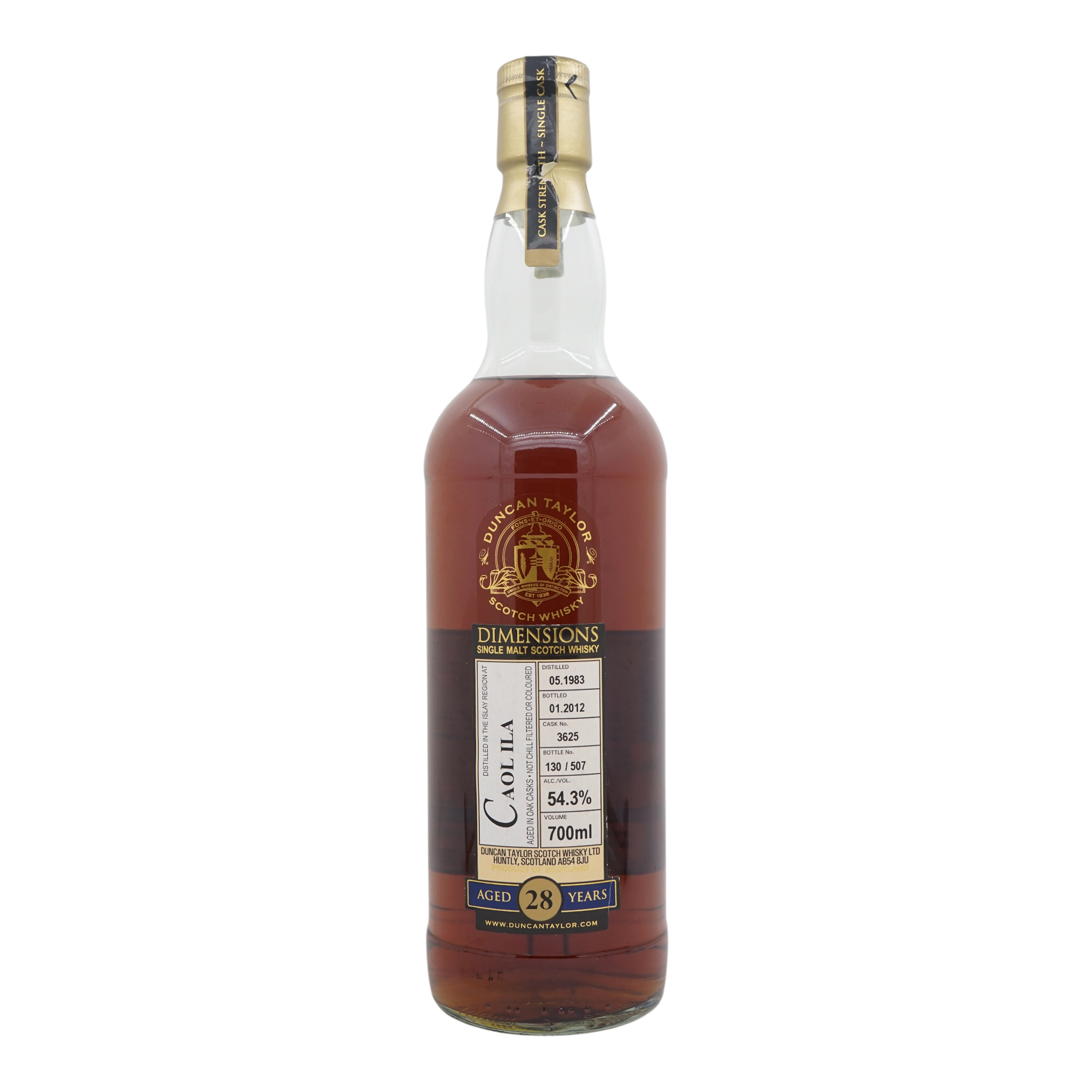 Caol Ila 1983/2012 28 Year Old Dimensions Duncan Taylor #3625