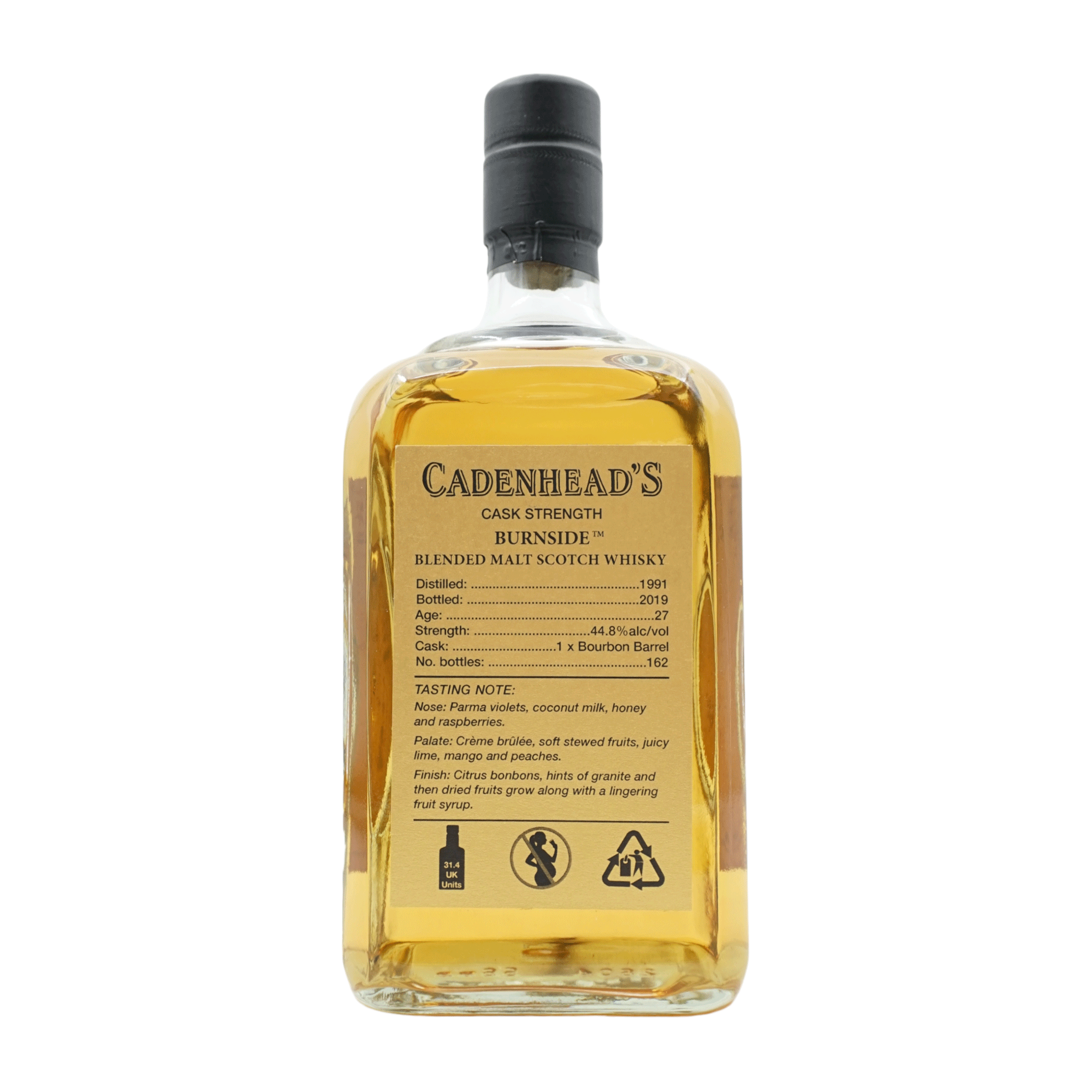 Burnside 1991/2019 27 Year Old Single Cask Cadenhead's 44.8%