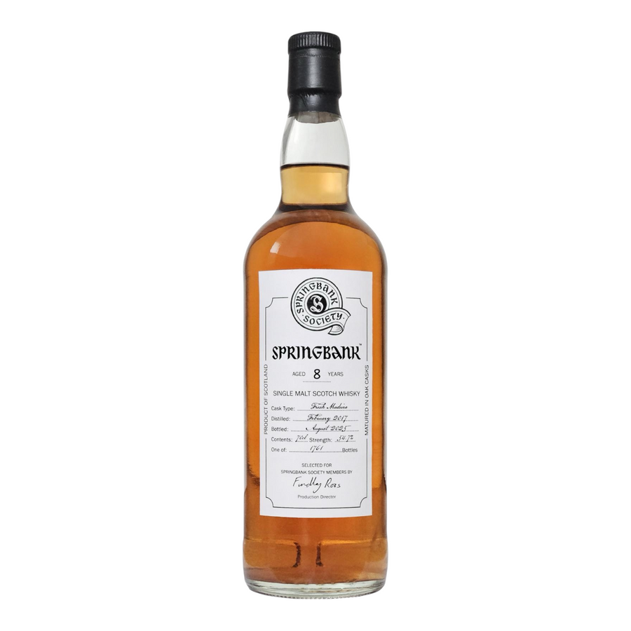 Springbank 2017/2025 8 Year Old Fresh Madeira Cask Society Bottling
