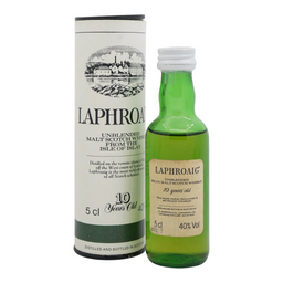 Laphroaig 10 Year Old Unblended Islay Malt Scotch Whisky 50ml