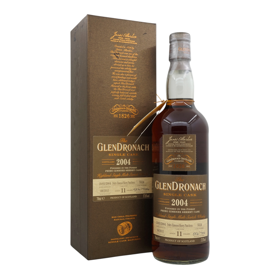 Glendronach 2004/2015 11 Year Old Pedro Ximénez Sherry Puncheon #5524