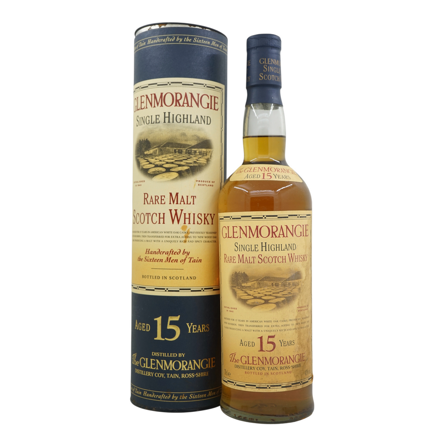 Glenmorangie 15 Year Old Single Highland Rare Malt Scotch Whisky 1990s