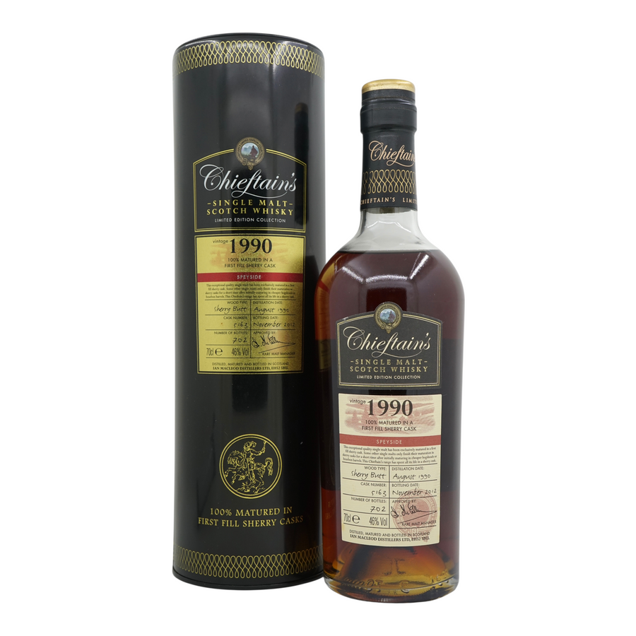 Speyside 1990/2012 Sherry Butt Chieftain #5163 46%