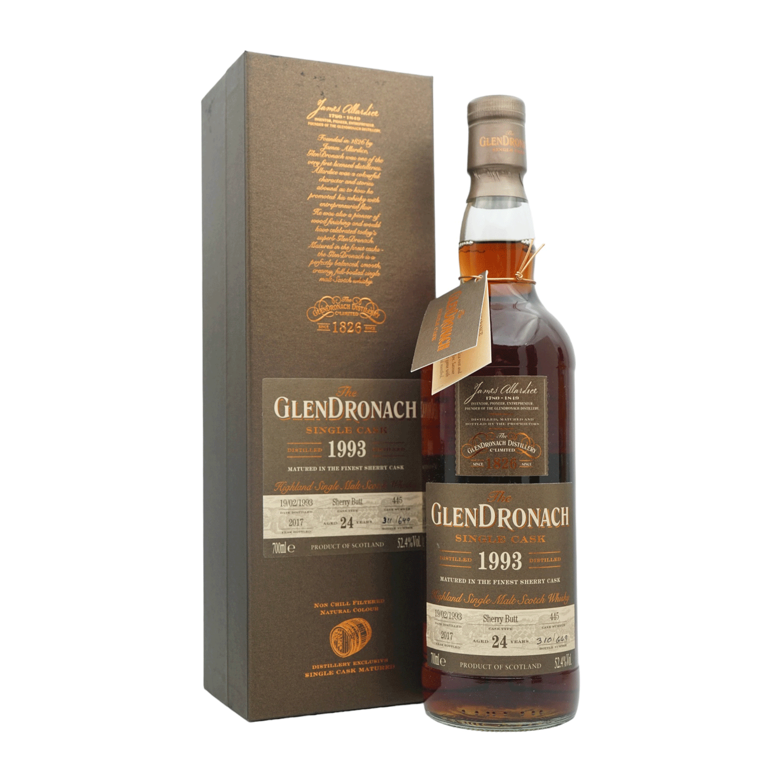 Glendronach 1993/2017 24 Year Old Sherry Butt #445